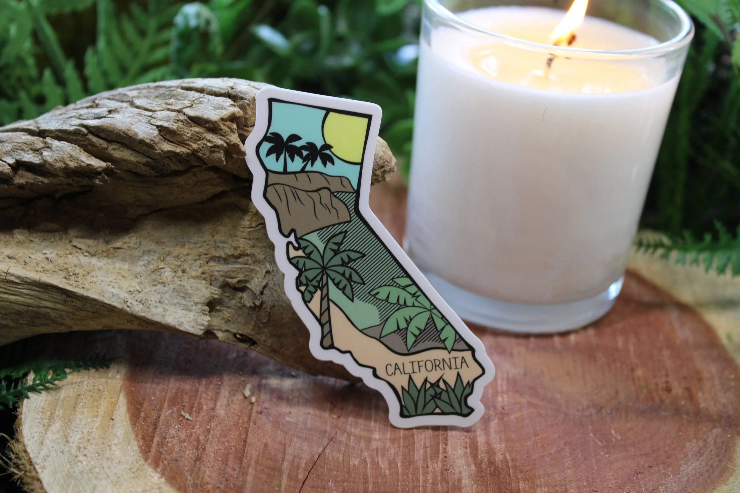 Sunny California State Checklist 3” Vinyl Sticker