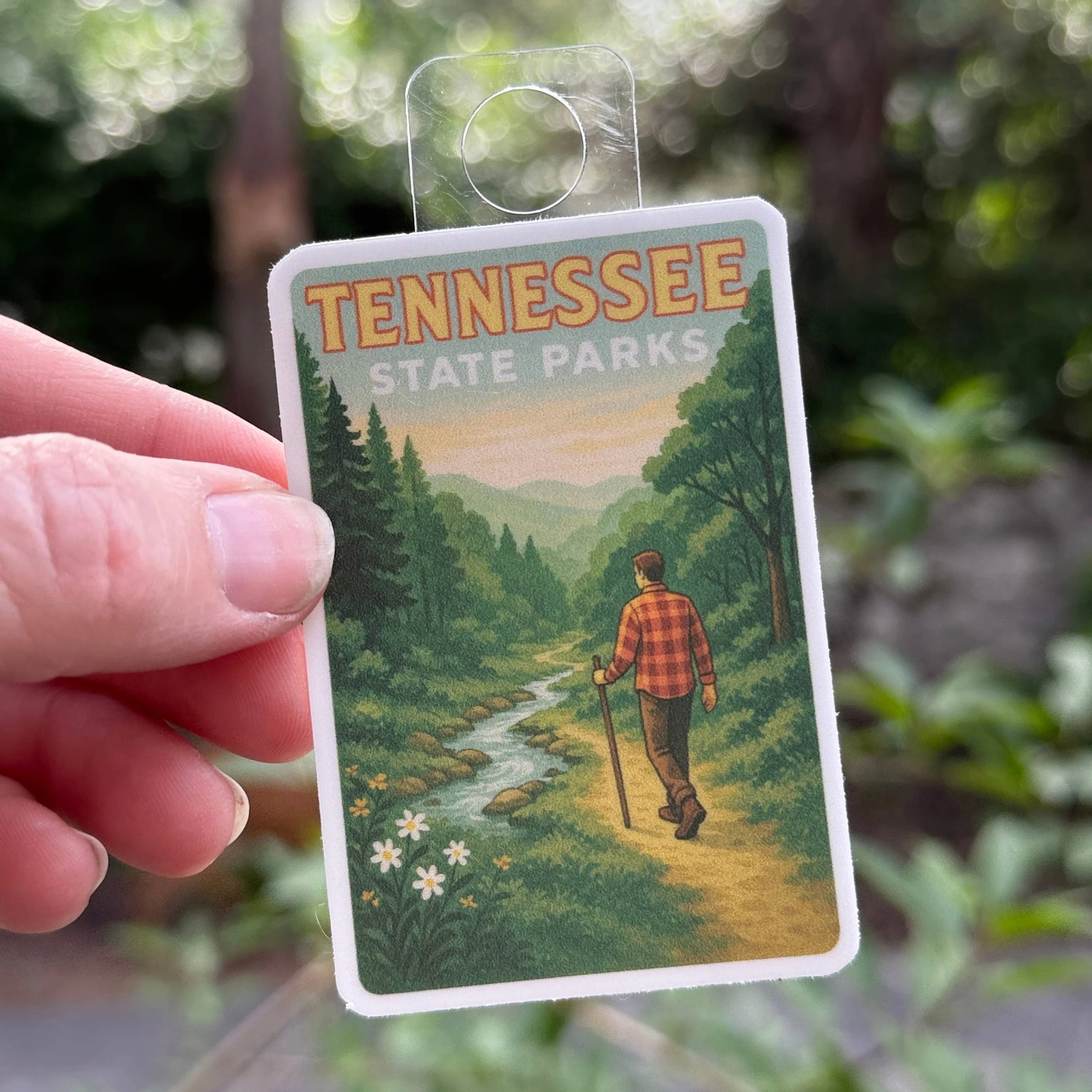 Tennessee State Parks Hiking  3" Vinyl Sticker