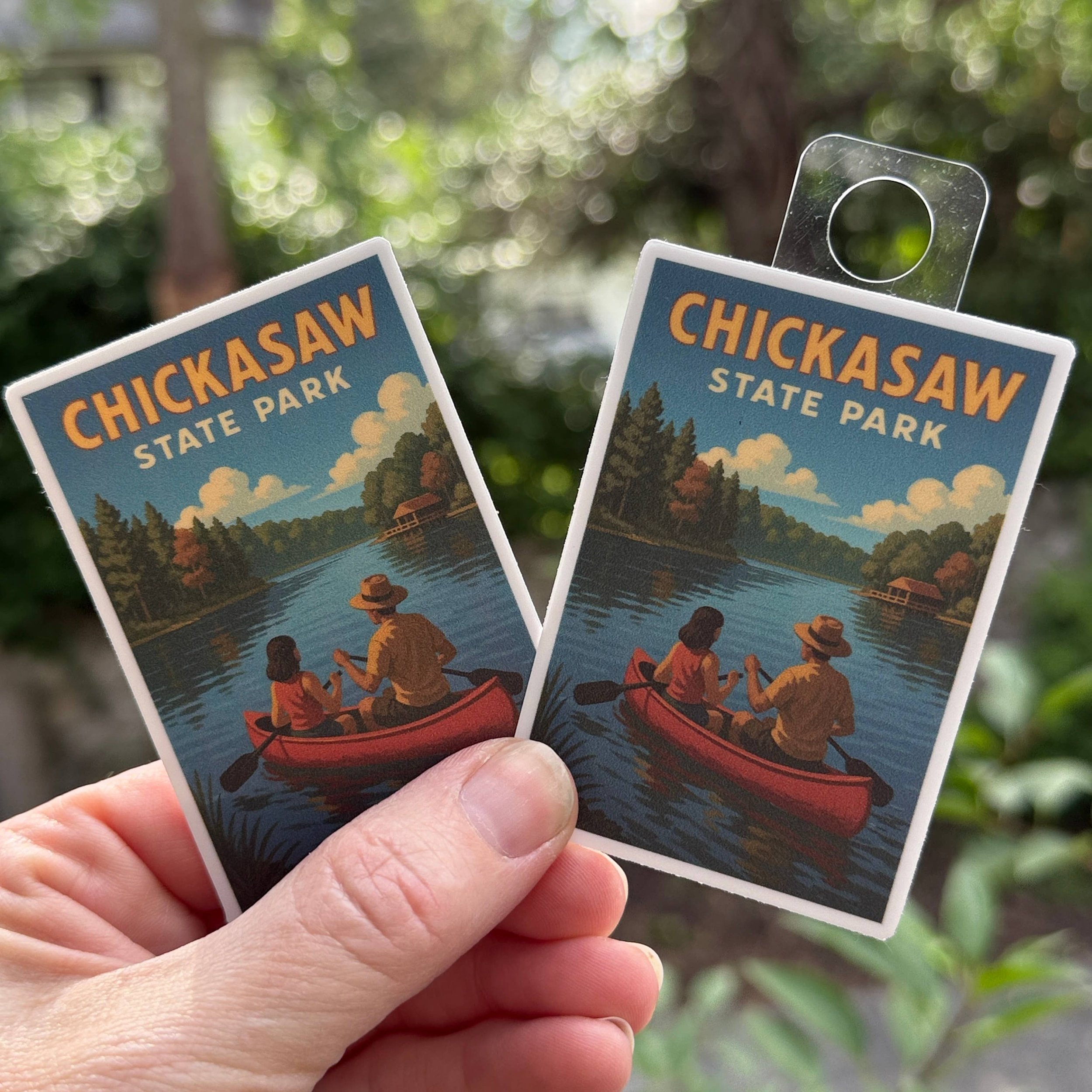 Tennessee's Chickasaw State Parks Floating 3" Vinyl Sticker