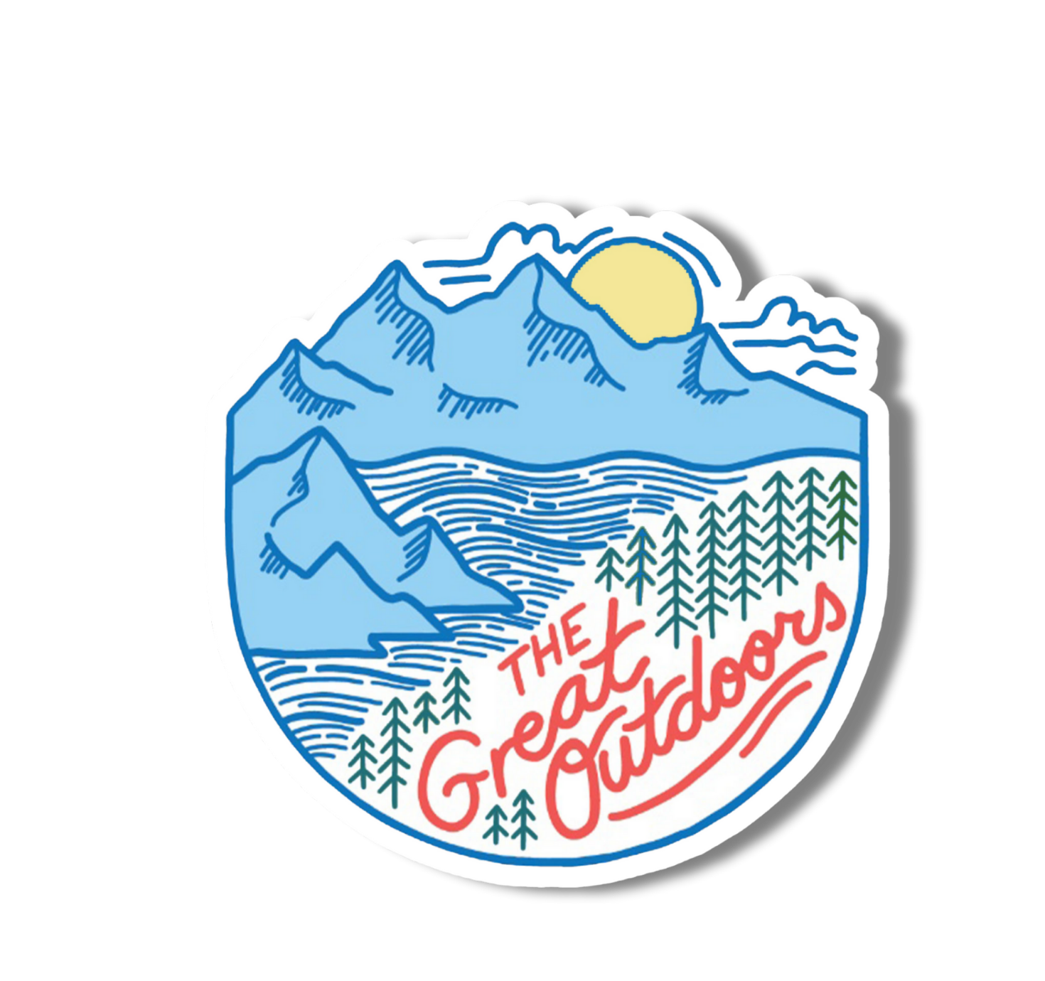 The Great Outdoors Diecut 3" Vinyl Sticker