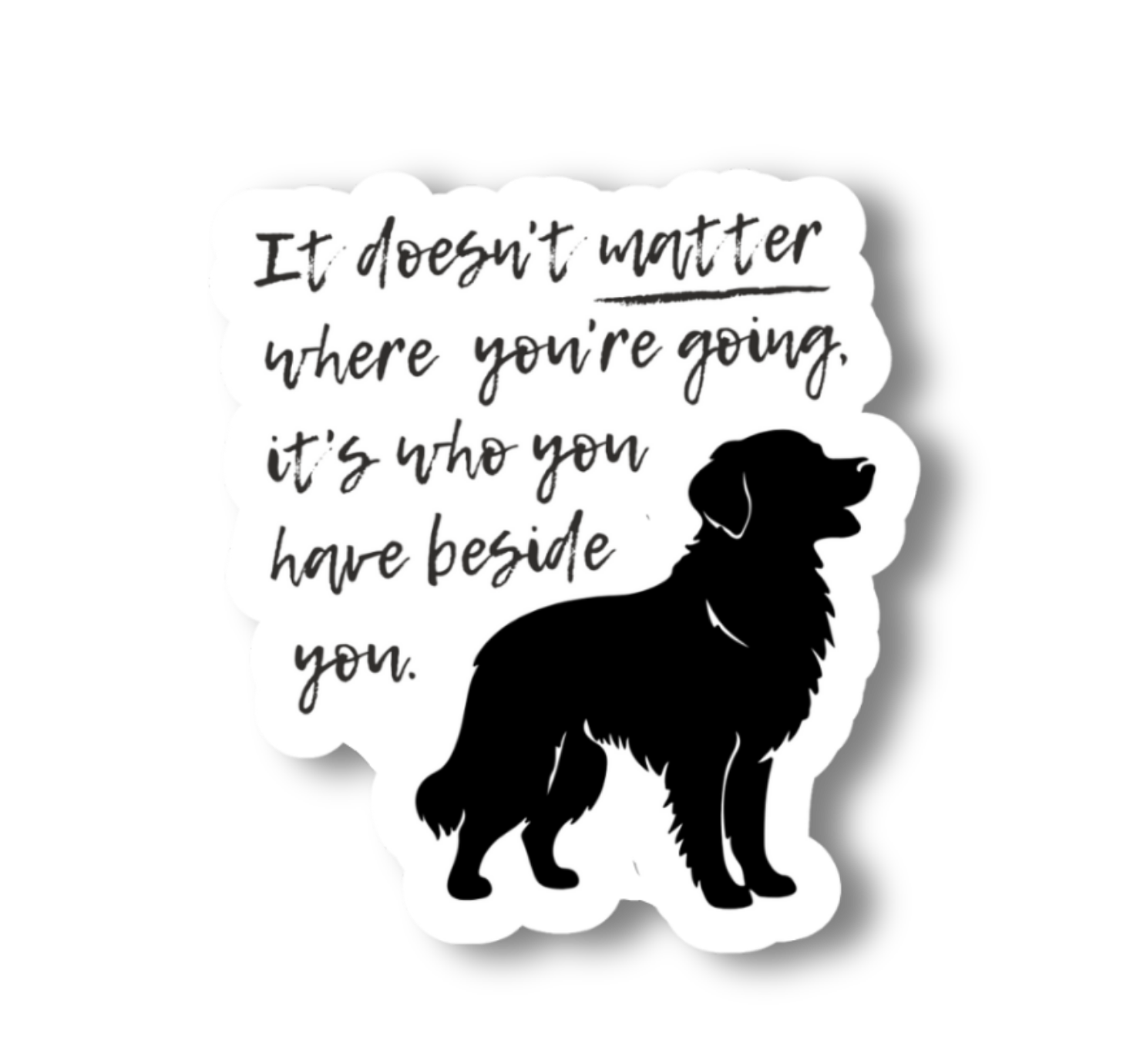 Travel Companion Dog Vinyl Sticker