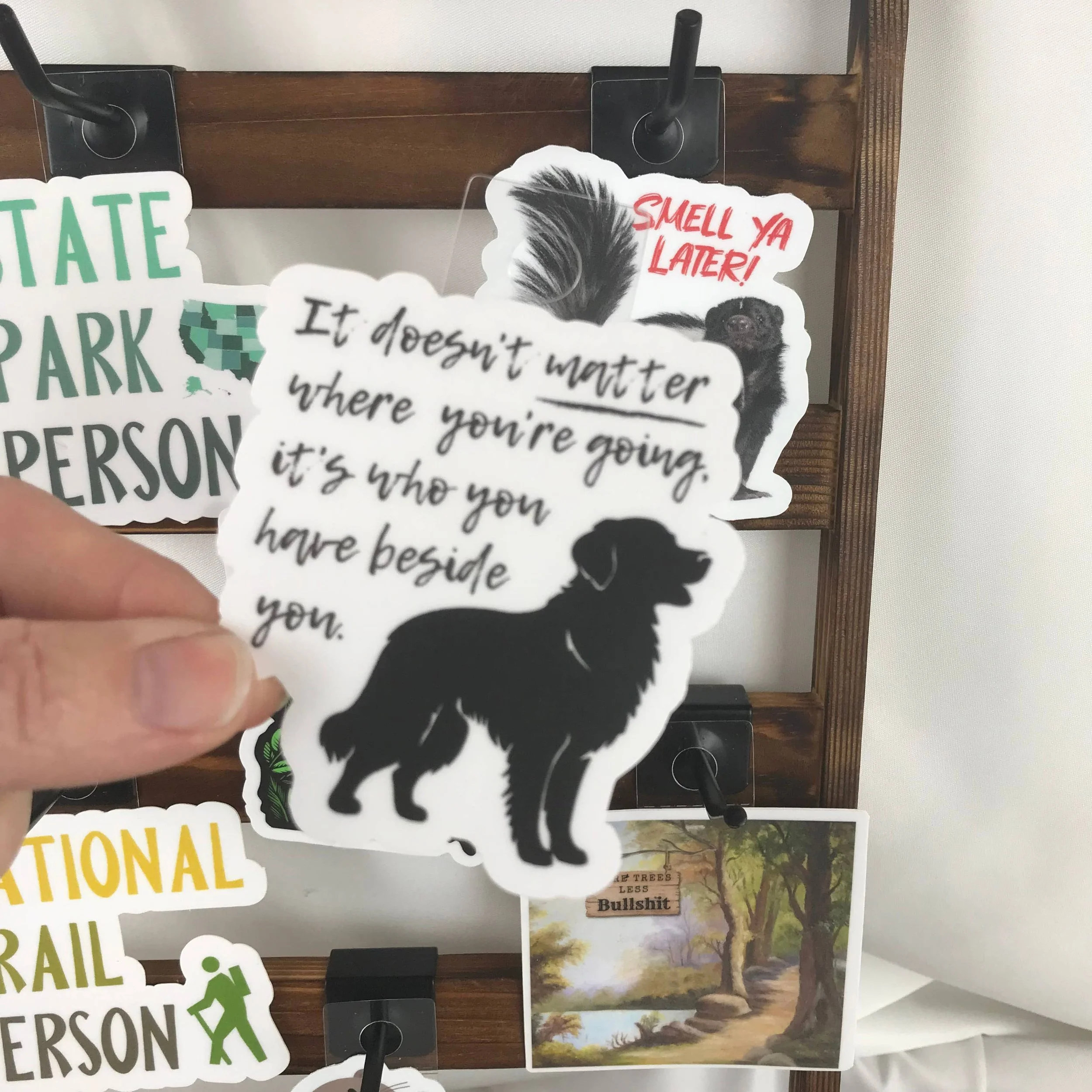 Travel Companion Dog Vinyl Sticker