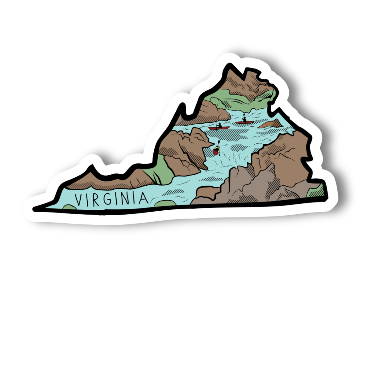 Virgina State Checklist 3” Vinyl Sticker