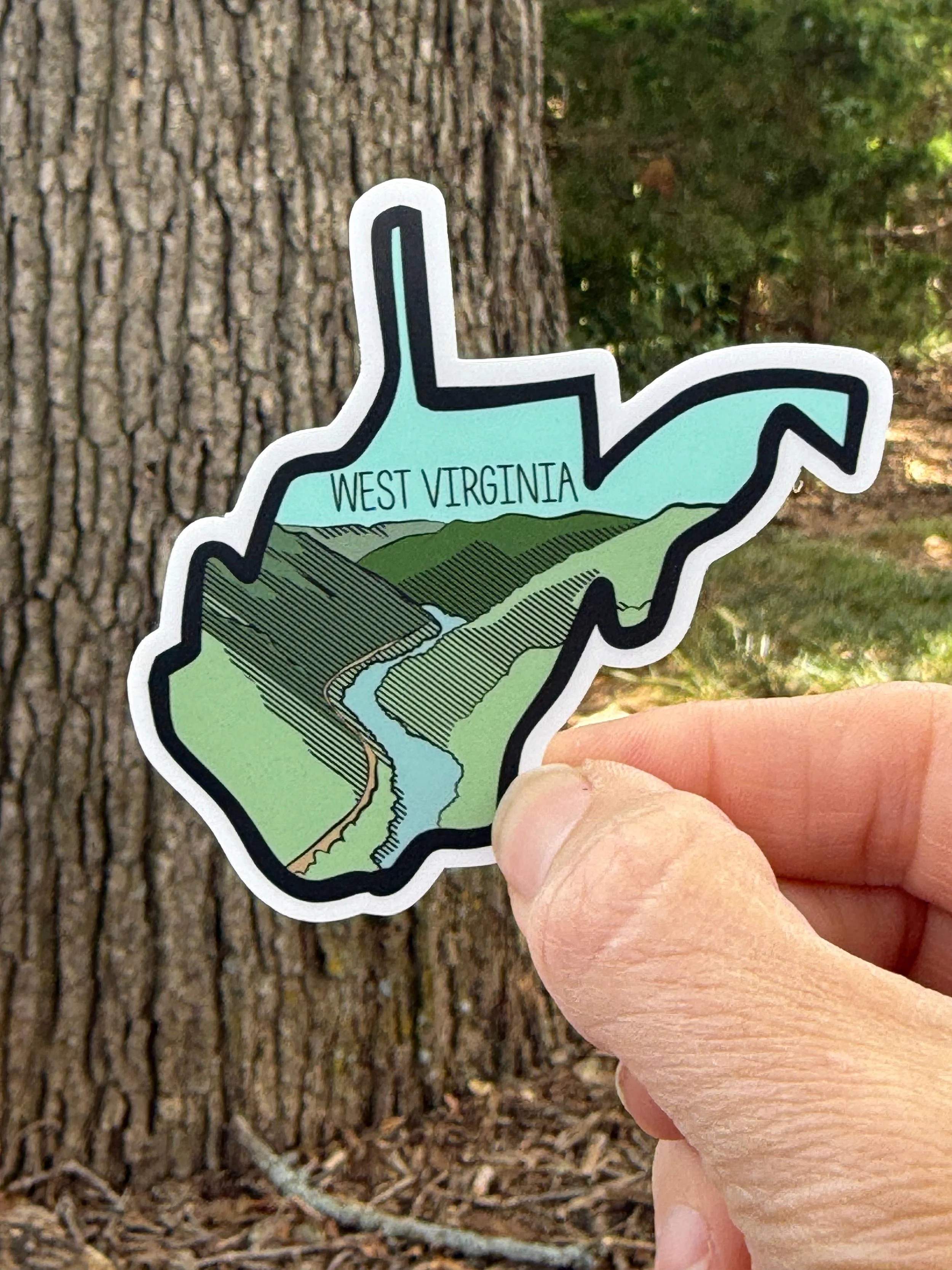 West Virgina State Checklist 3” Vinyl Sticker