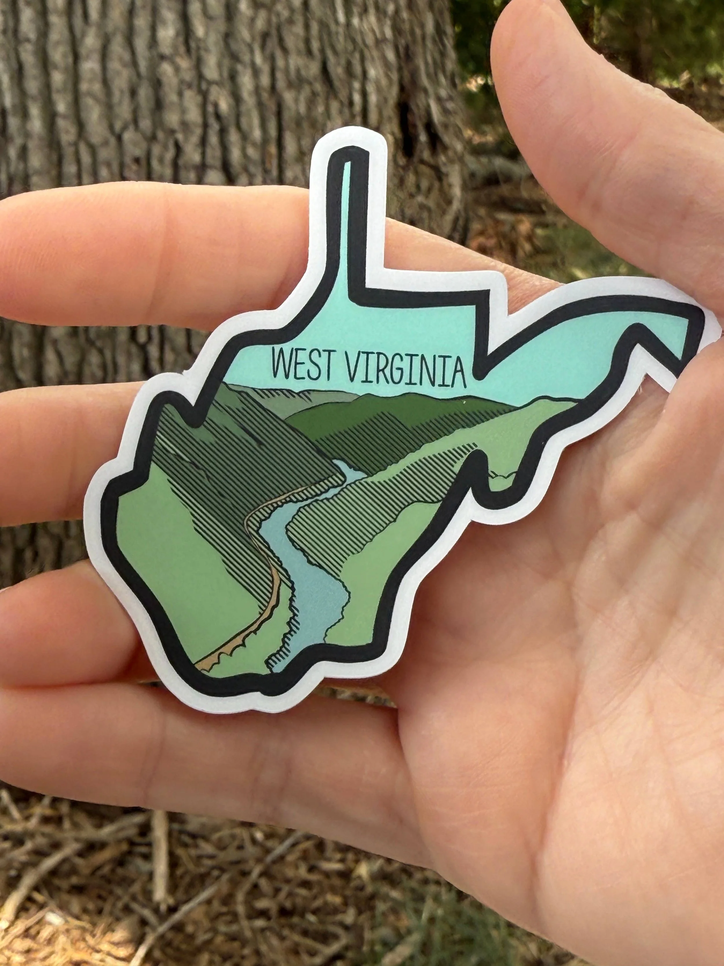West Virgina State Checklist 3” Vinyl Sticker