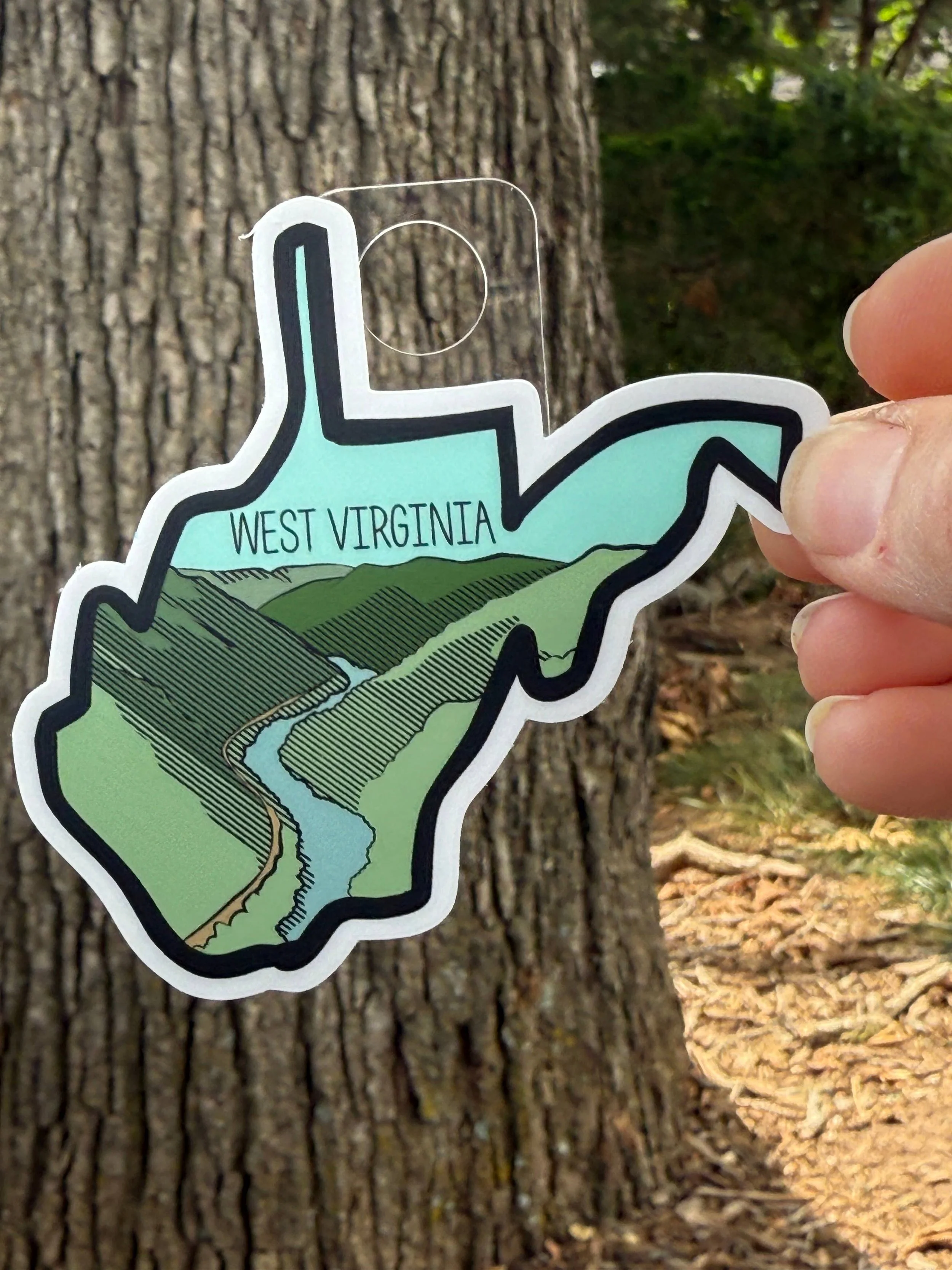 West Virgina State Checklist 3” Vinyl Sticker