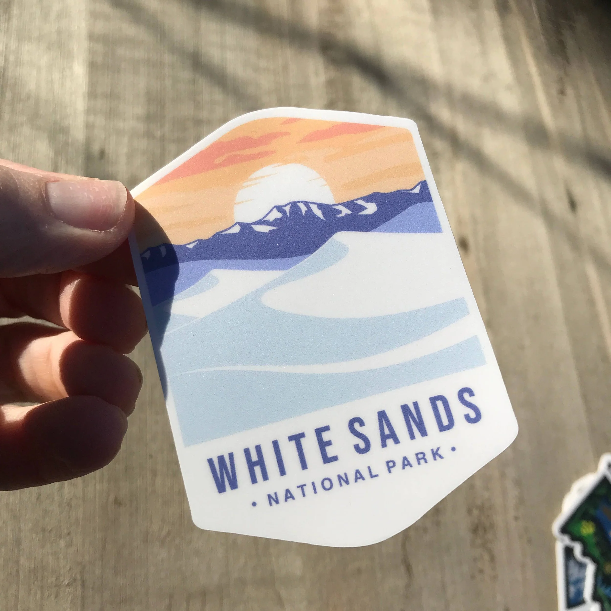 White Sands Tall 3" Vinyl Sticker 