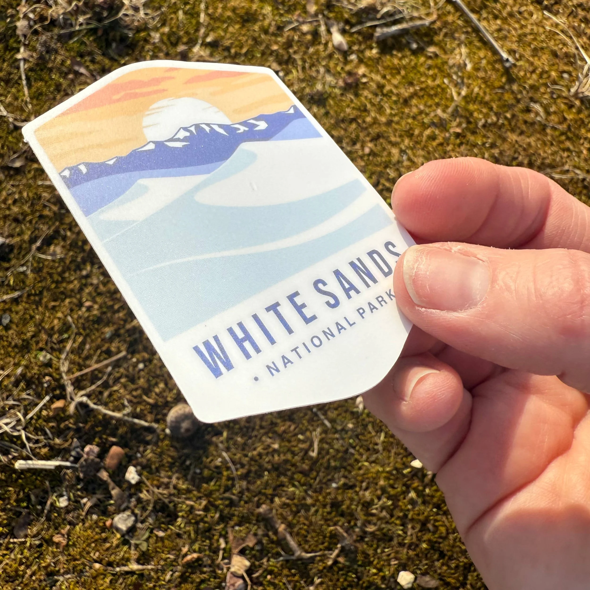 White Sands Tall 3" Vinyl Sticker 