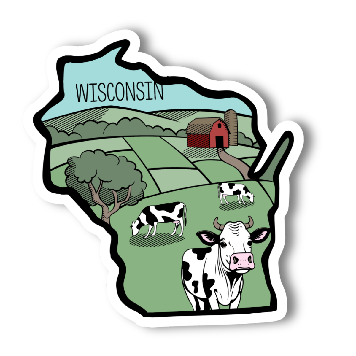 Wisconsin State Checklist 3” Vinyl Sticker