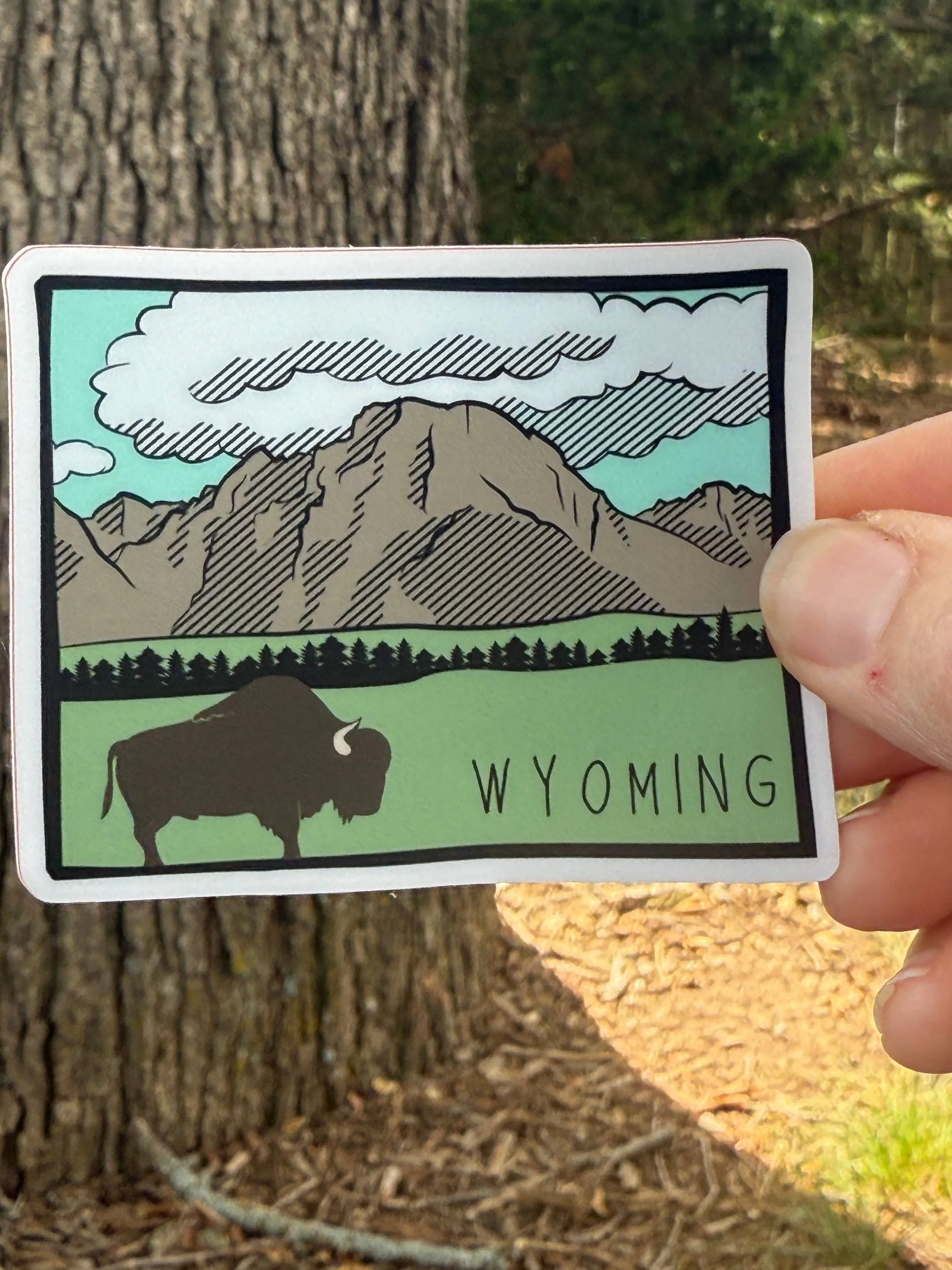 Wyoming State Checklist 3” Vinyl Sticker