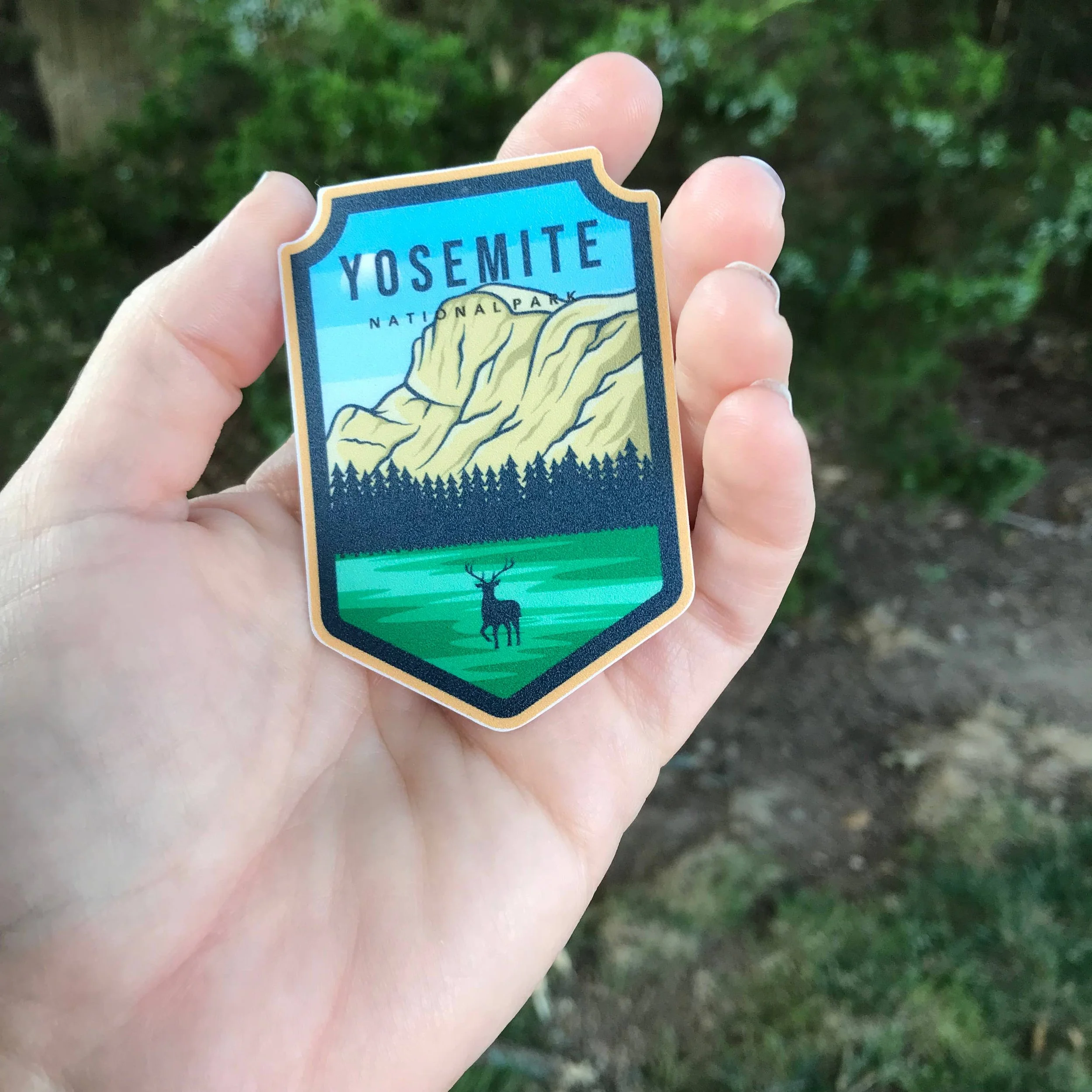 Yosemite Deer National Park 3" Vinyl Sticker