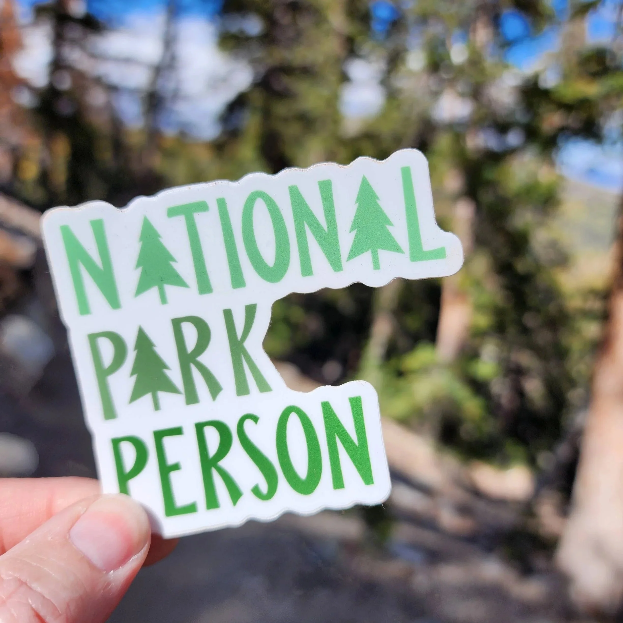 National Park Person Sticker in Great Basin National Park