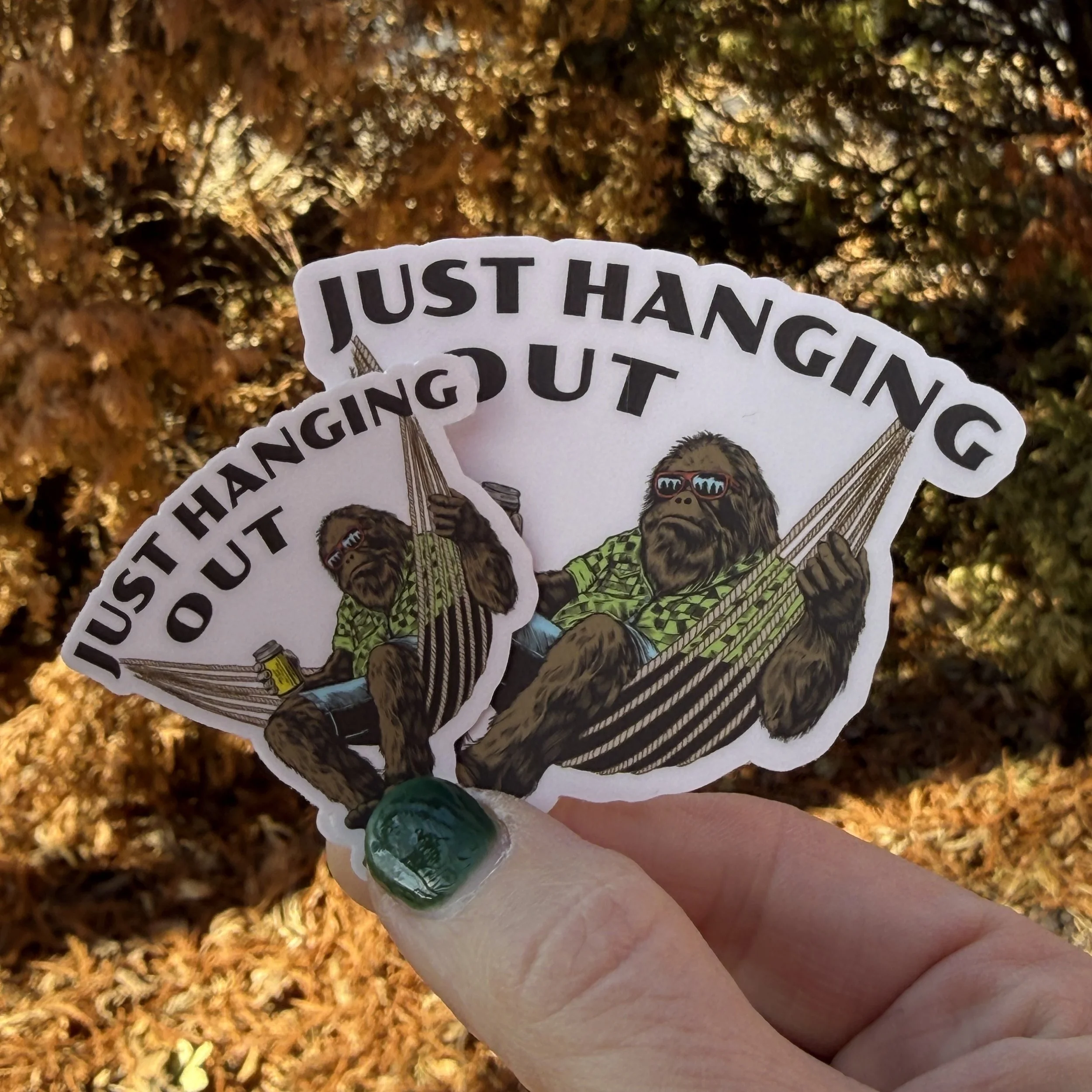 1.75" and 3" hammock sticker