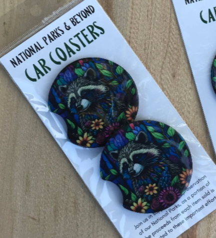 Double Raccoon Car Coaster set.png