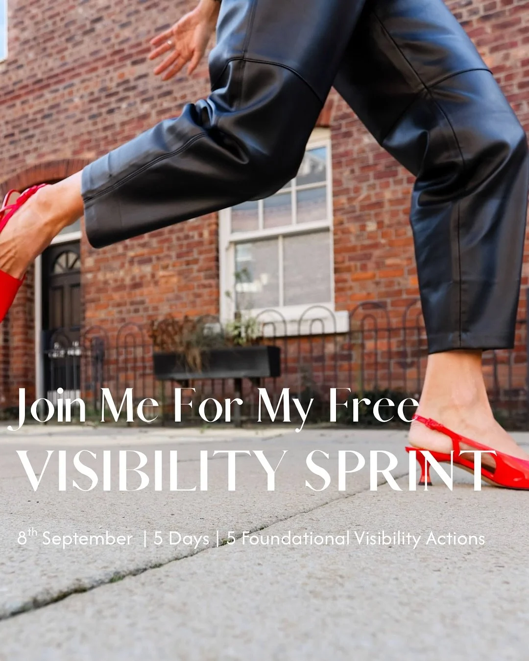 IT&rsquo;S HERE! 🎉
The 5-Day Visibility Sprint is officially LIVE!
My first ever FREE way to work with me - wherever you are in the world.

Starts 8th September! Perfect post summer boost for your visibility! 

I&rsquo;m so excited to help you stop 