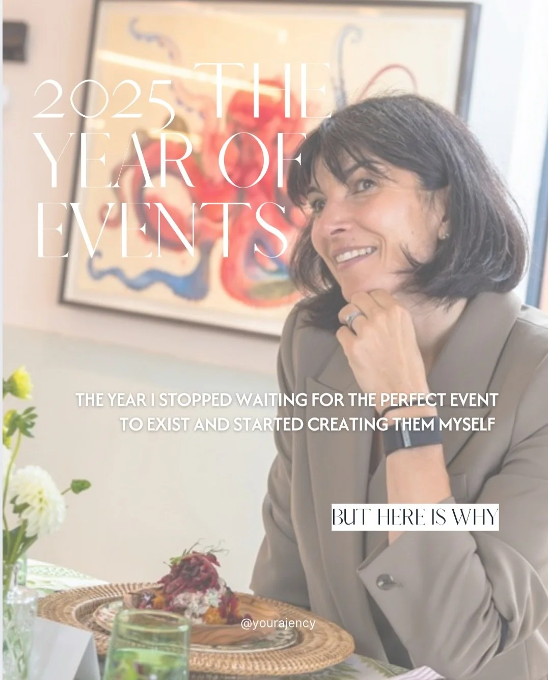 2025: The year of Events for me! 

I stopped waiting for the perfect event to exist and started creating them myself. 

In-person connection = NON-NEGOTIABLE for founders. It&rsquo;s one of the four critical parts of my Visibility Ecosystem framework