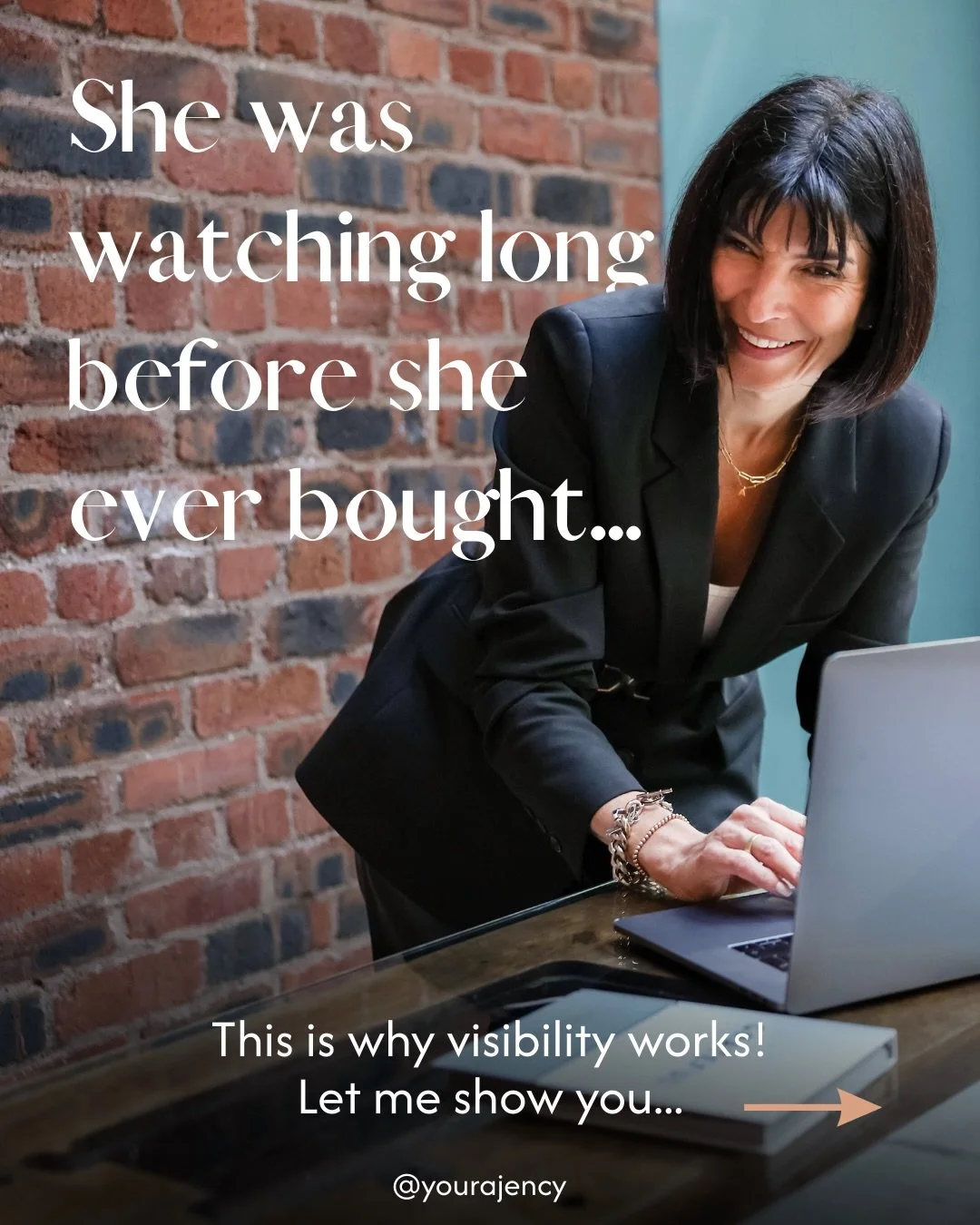 You think no one is watching.

But she was.
For MONTHS.
She saw me speak at a workshop. Started following my content. Watched what I was doing.
And when I launched SEEN? She signed up immediately - no sales call, no convincing needed.
This is how vis