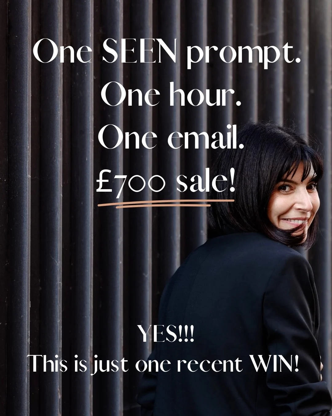 If you think SEEN is about doing more - you need to read this 👆
One SEEN prompt. One hour. One email. &pound;700
But here&rsquo;s what makes this even better&hellip; she didn&rsquo;t even come to the Monday call.
A SEEN member hadn&rsquo;t emailed h
