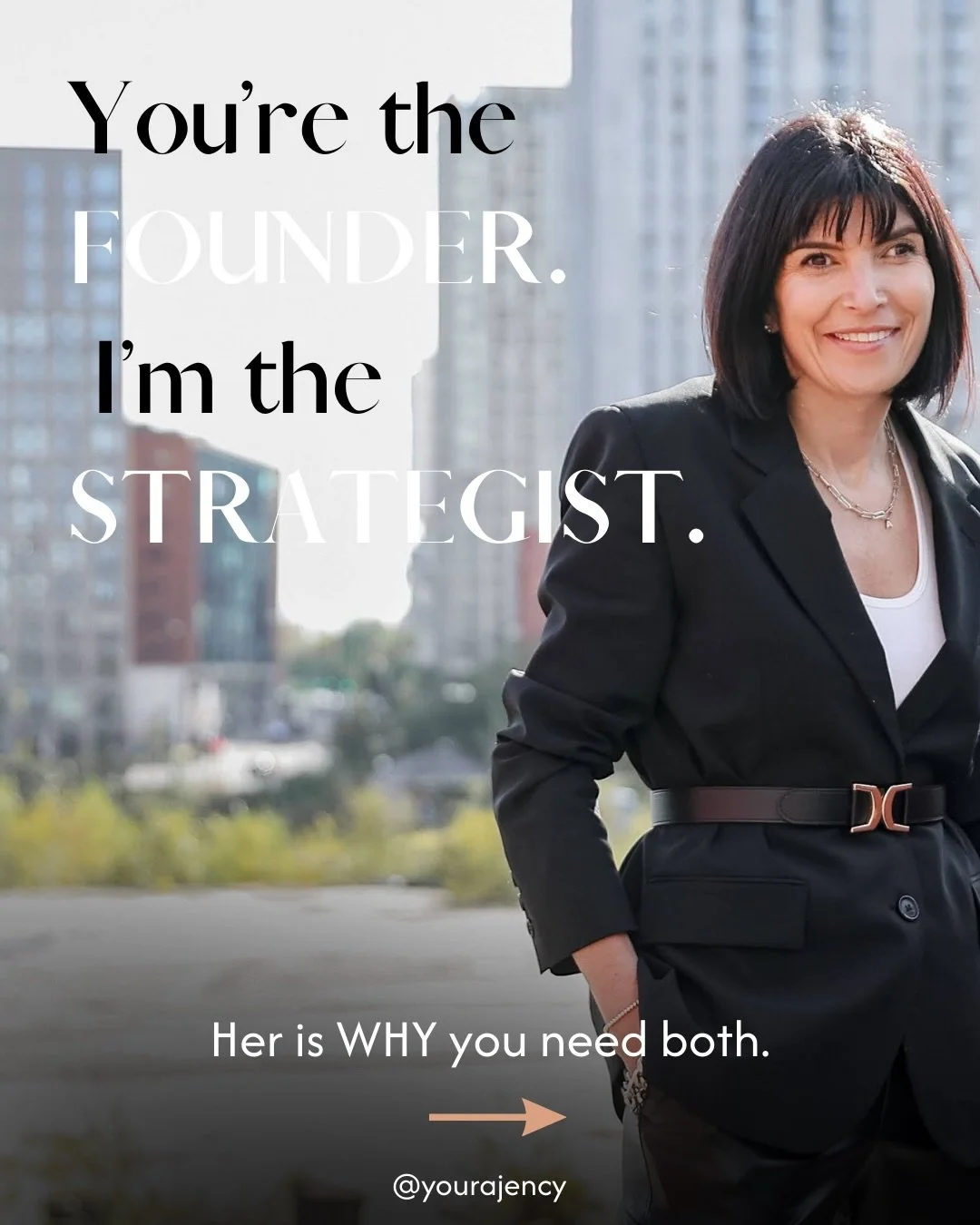 CLARITY SERIES - PART 3

You&rsquo;re the foundher. I&rsquo;m the strategist. Here&rsquo;s why you need both.
A founder recently told me she loved everything I was saying but didn&rsquo;t know how to work with me or what I actually do.
So let me be c