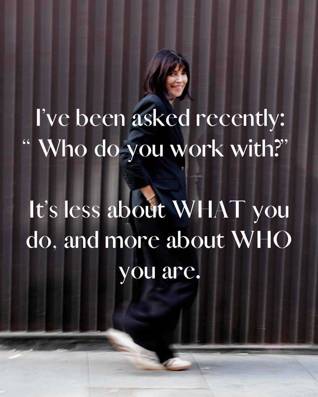 As a repositioning expert, I thought this deserved a spot on my grid.
I&rsquo;ve been asked recently: &ldquo;Who do you work with?&rdquo;
It&rsquo;s less about WHAT you do, and more about WHO you are.
When was the last time someone challenged you AND