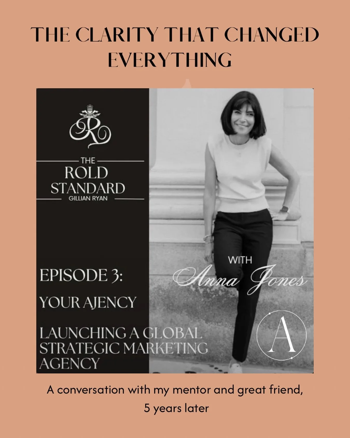 Five years ago, I sat down with my OG mentor Gillian @rolddesign and did the work. I LOVED our chat and we are bringing it back and getting down to business! 

The foundational positioning work that changed everything.

We just launched a podcast tog