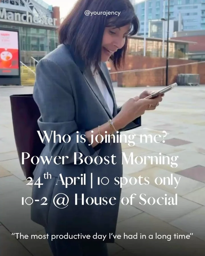 You asked. I listened.

Next Power Boost: 24th April at House of Social 
10am-2pm

Last one? Guests called it &ldquo;the most productive day they&rsquo;ve had in ages.&rdquo;

One attendee said:

&ldquo;Anna&rsquo;s Power Boost Morning exceeded all m