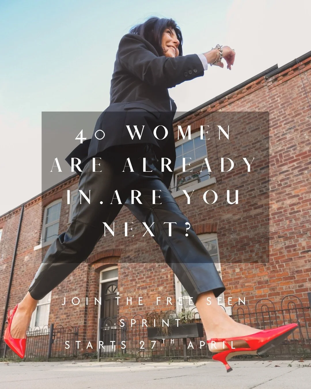 40 female founders have already signed up.
And the sprint hasn&rsquo;t even started yet.

If you&rsquo;ve been waiting for a sign to finally get visible - this is it.

The SEEN Sprint is completely free. Four days. One action at a time. No overwhelm.