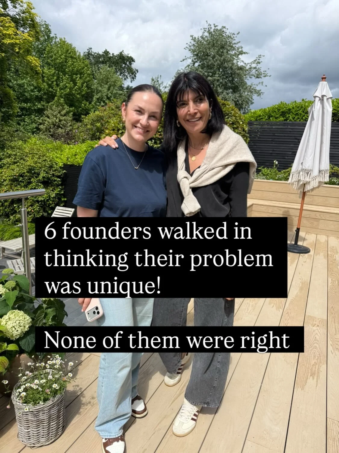 A week ago I hosted 6 female founders in a room &mdash; different stages, different industries, different businesses.

But the same themes kept coming up.

After years of working with women building something from nothing, I know 

The doubt is unive