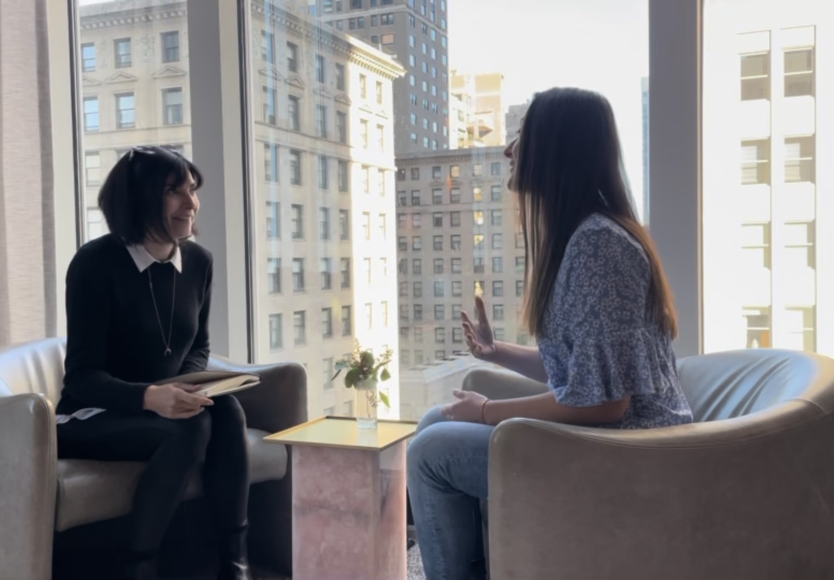 Anna Jones sat down mentoring Alison Ganko