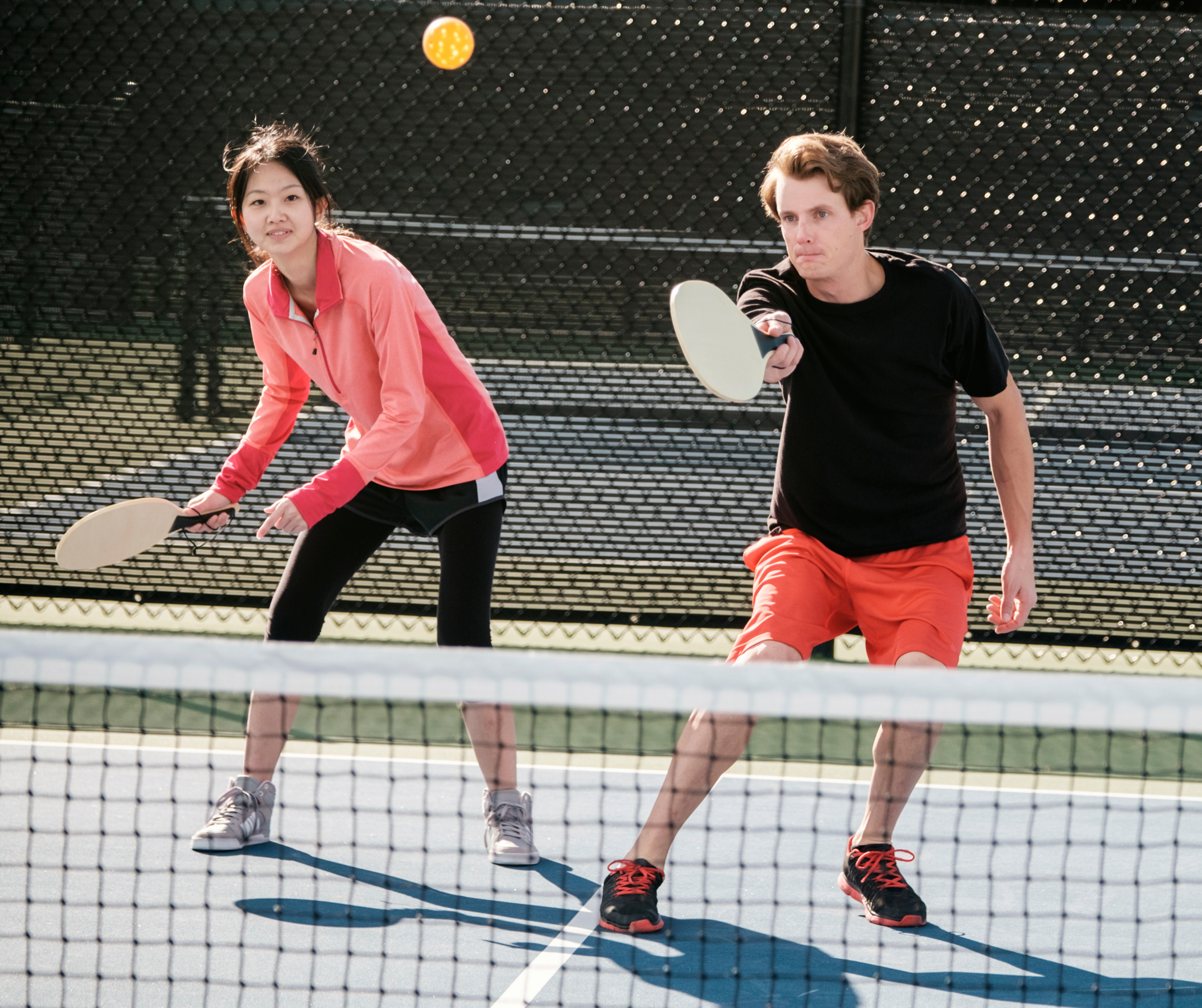 All-level pickleball group lessons combining drills, strategy, and live match play.
