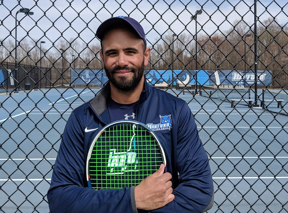 Roger Torres coaching tennis at Bay Hill Country Club, former Division I athlete and nationally ranked player working with junior and adult athletes.
