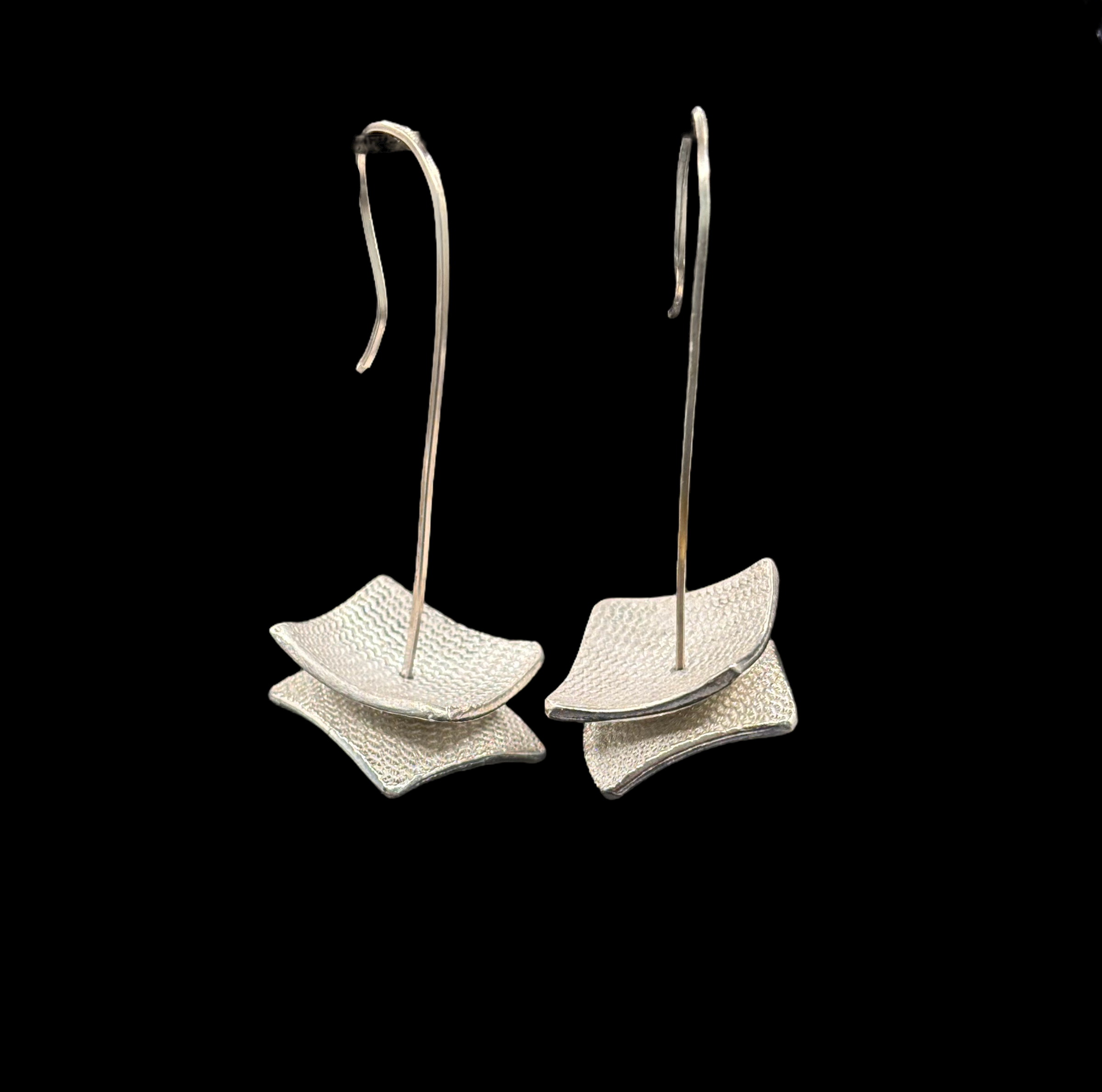 Oriental influenced fun pair of earrings