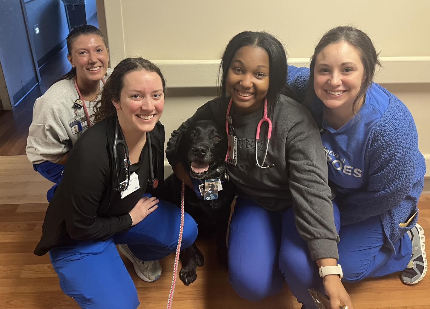 Team Ben had an amazing visit with a lovely dog-loving patient and her healthcare heroes this morning at Baptist Hospital - Memphis!