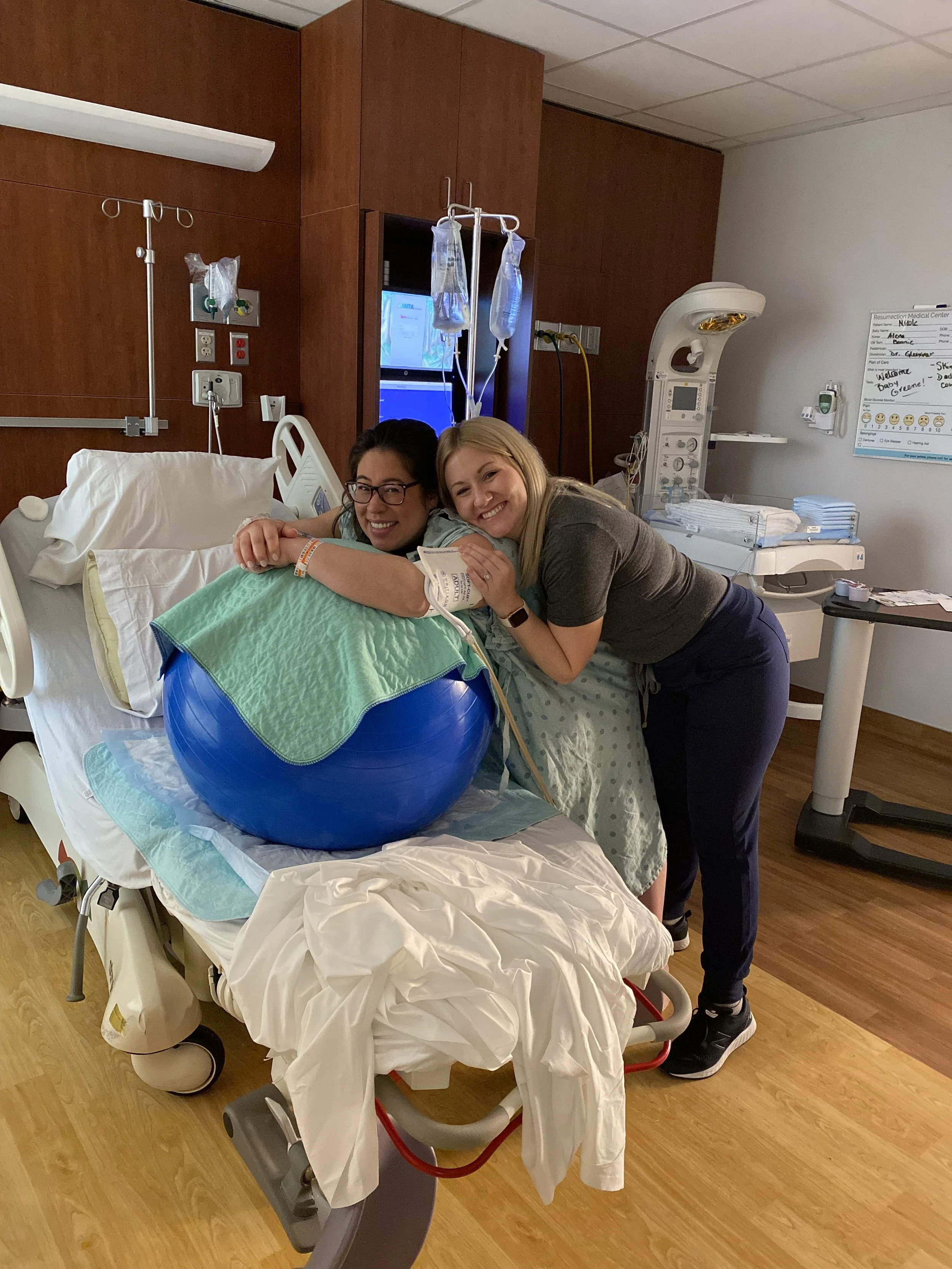 Upright Movement in Chicago  Hospital Birth Doula