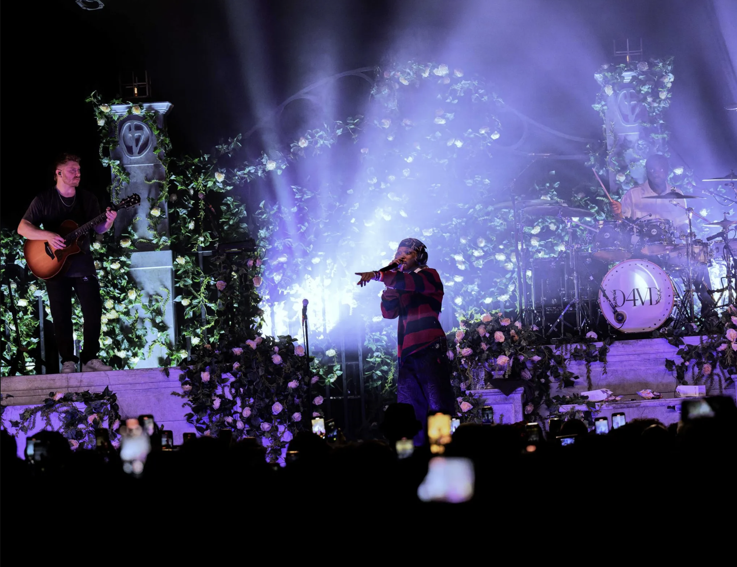 Gothic cemetery facade scenic elements for touring live show