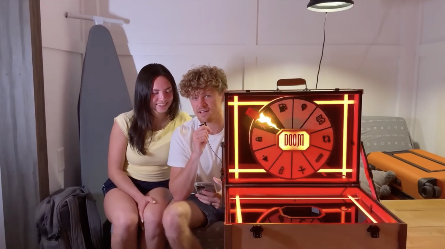 Wheel of Doom prop for Ryan Trahan — practical prop build and electronics