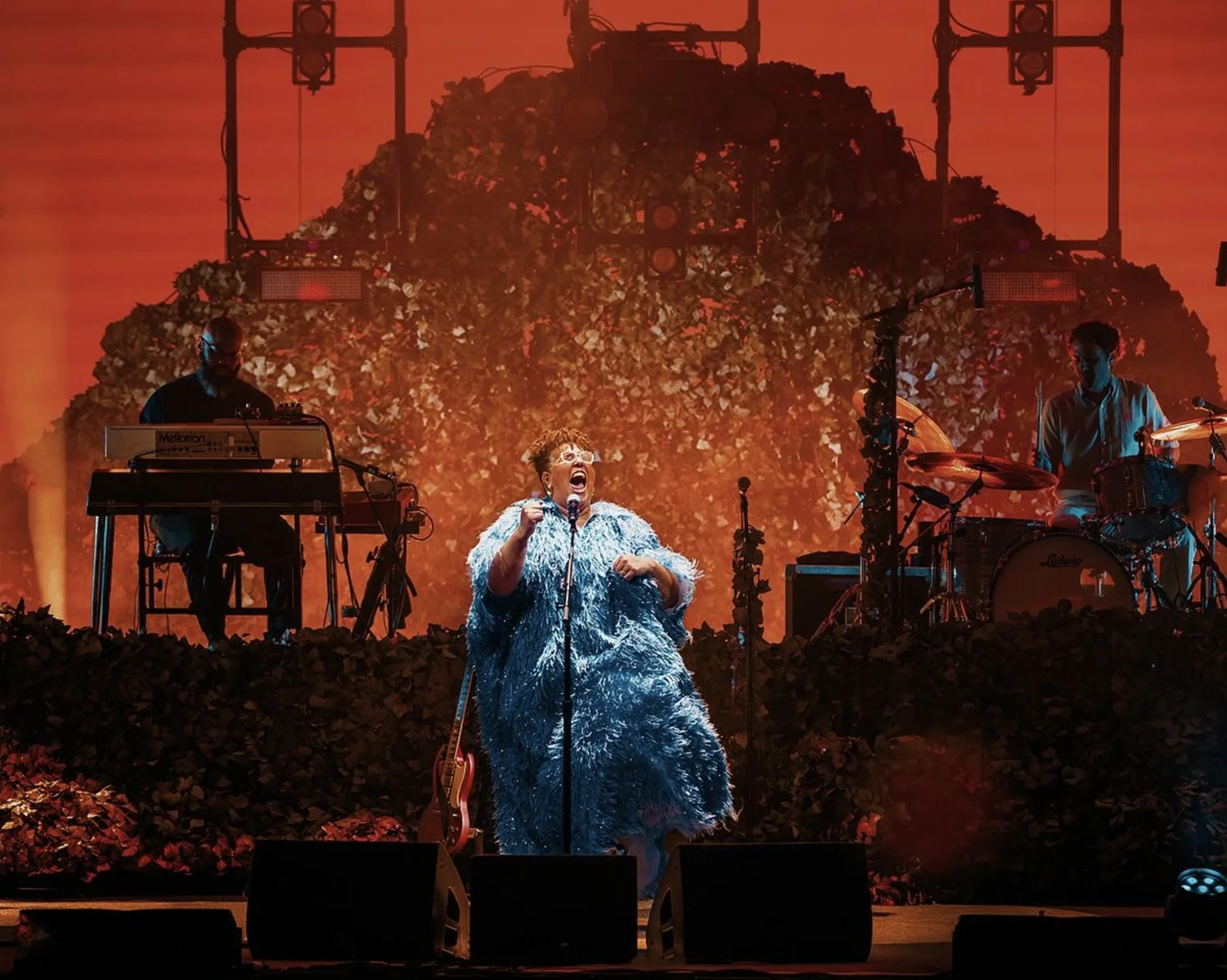 Alabama Shakes 2025 tour set faux vine mounds scenic fabrication