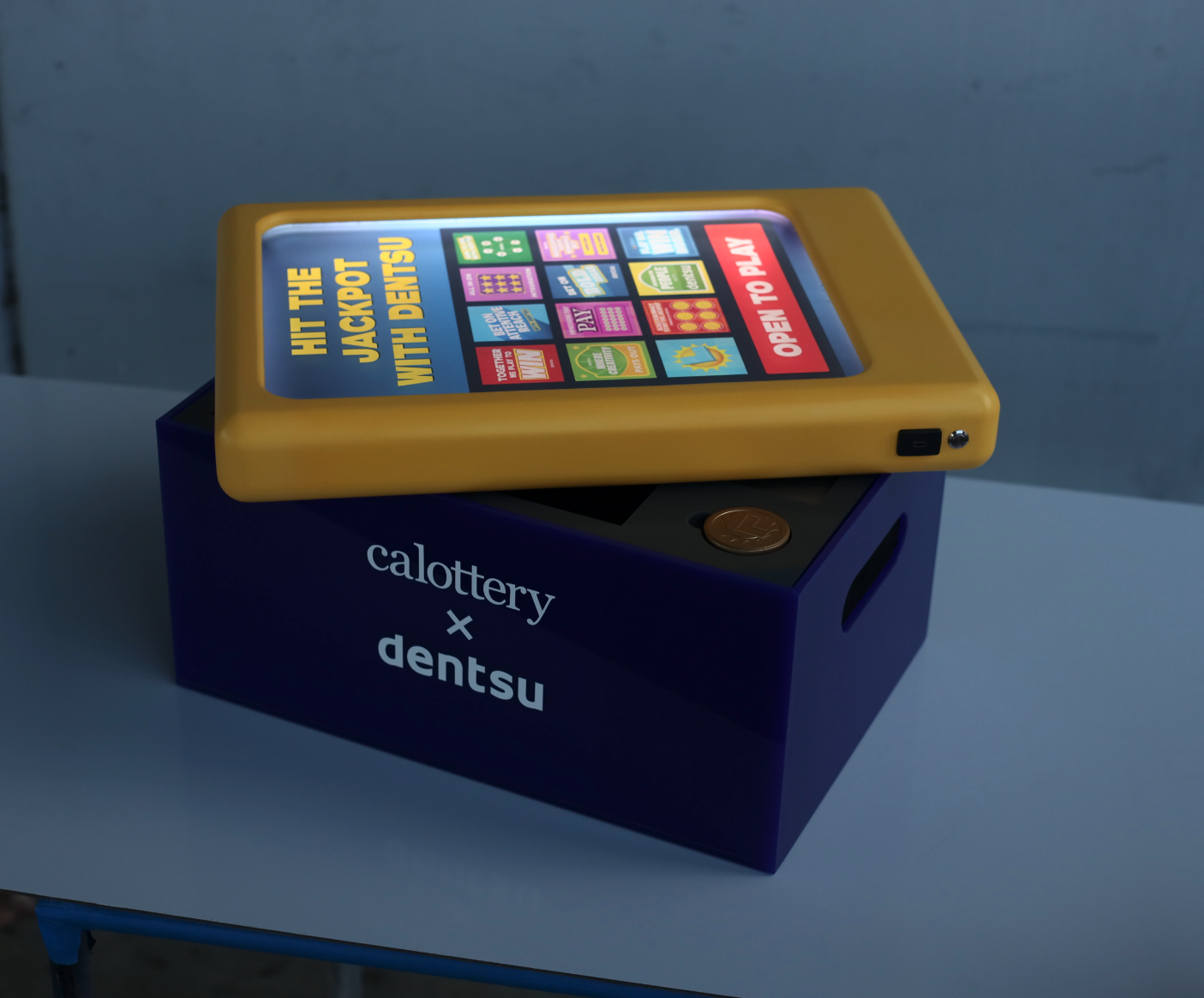 Dentsu x Cal Lottery - Interactive Pitch Box