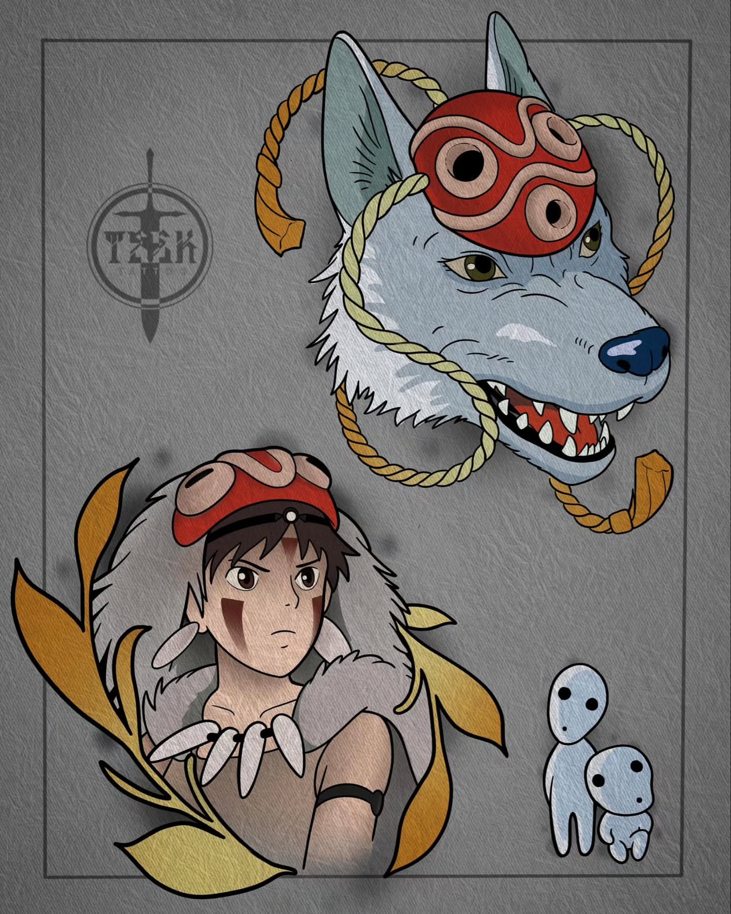 #princessmononoke tattoo flash up for grabs! Hmu with questions or booking! All pre drawn images are on discount! Ancientsoultattoo.com 
#chattanoogatn #chattanoogatattooartist #chattanoogatattoos #princessmononoketattooart #femaletattooartist #ANCIE