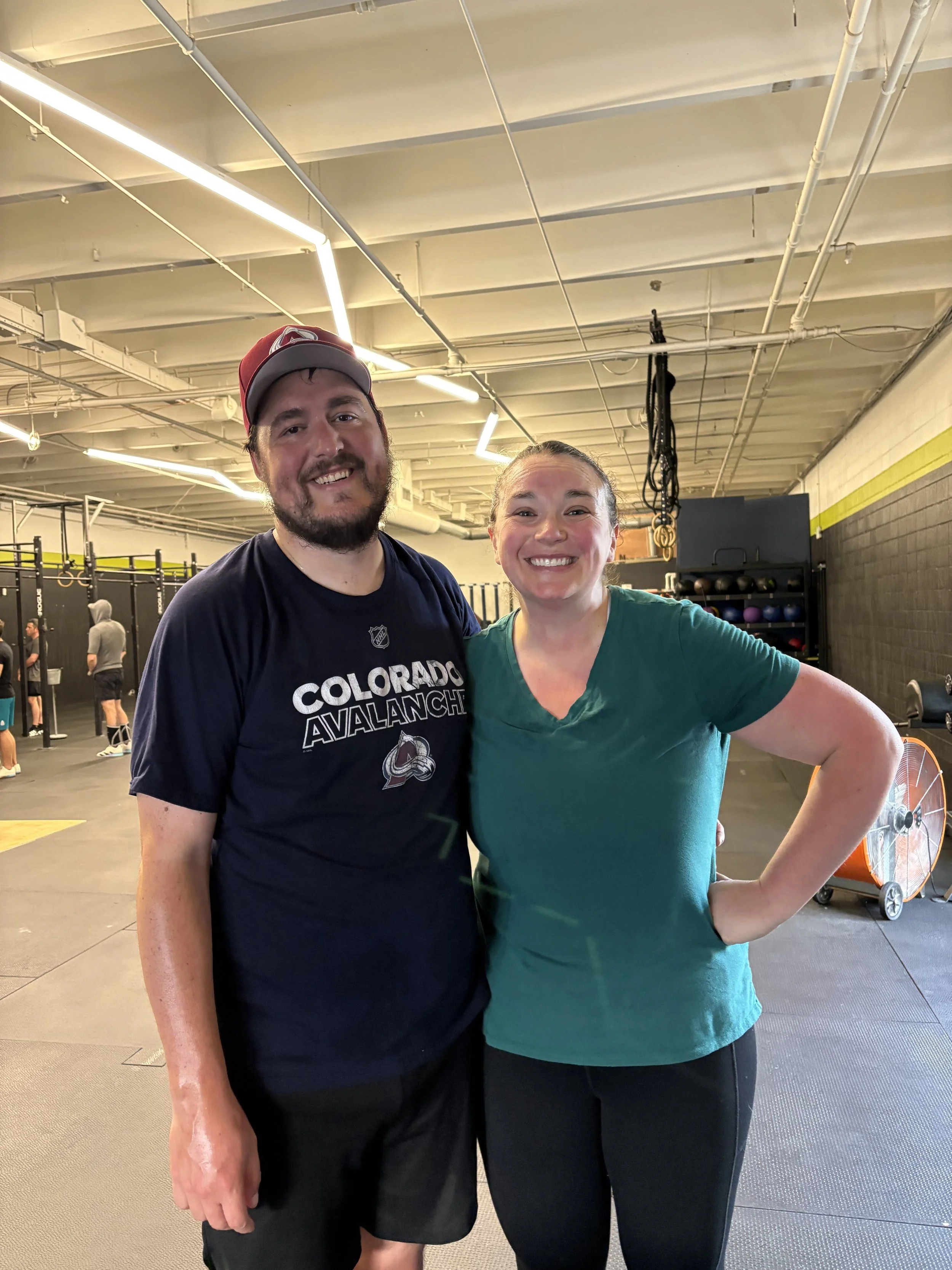 Angie and Russ at Crossfit (Saturday morning tradition).jpg