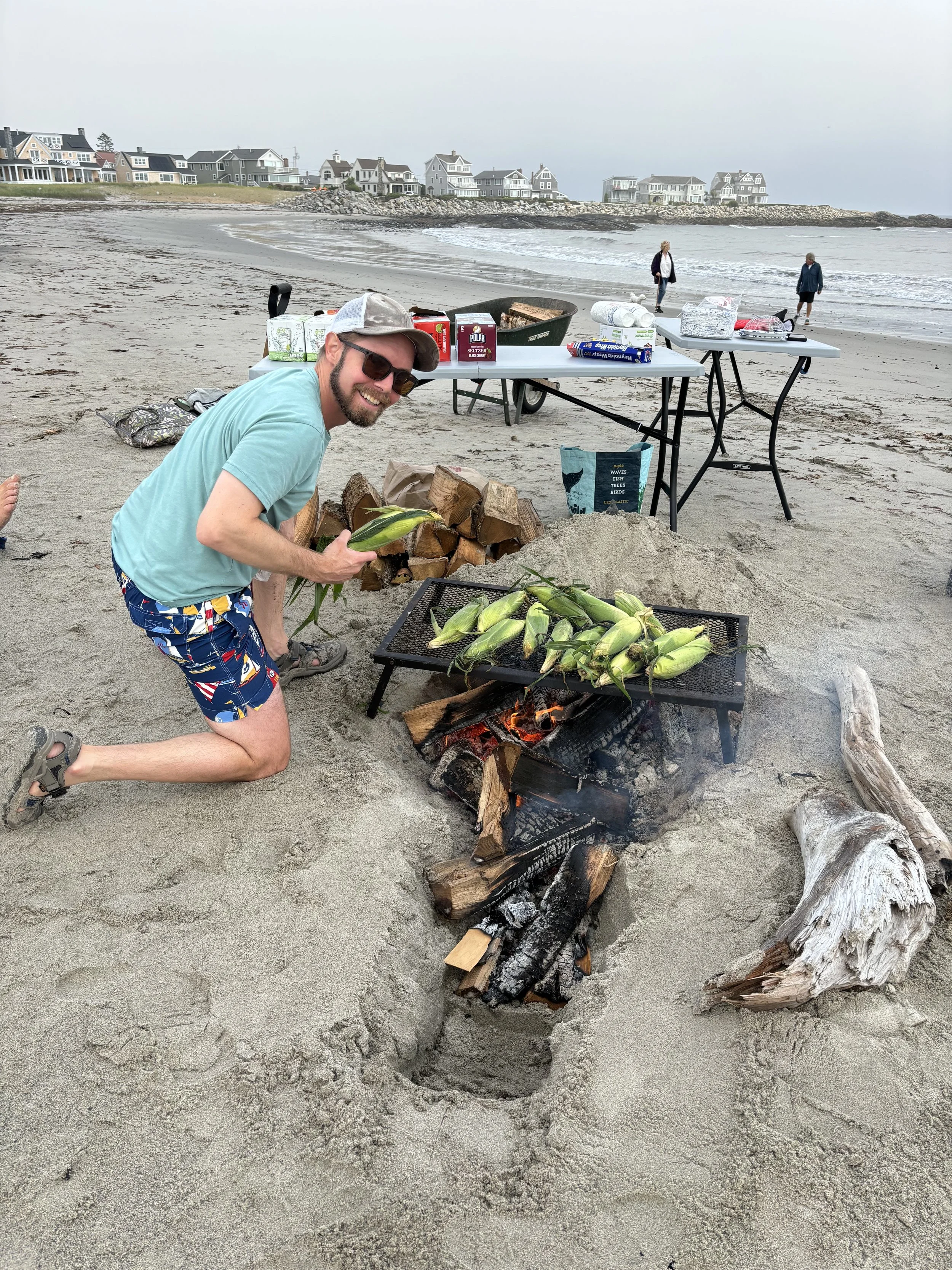 Lucas Prepping a Beach Cookout by his Parents' House.jpg