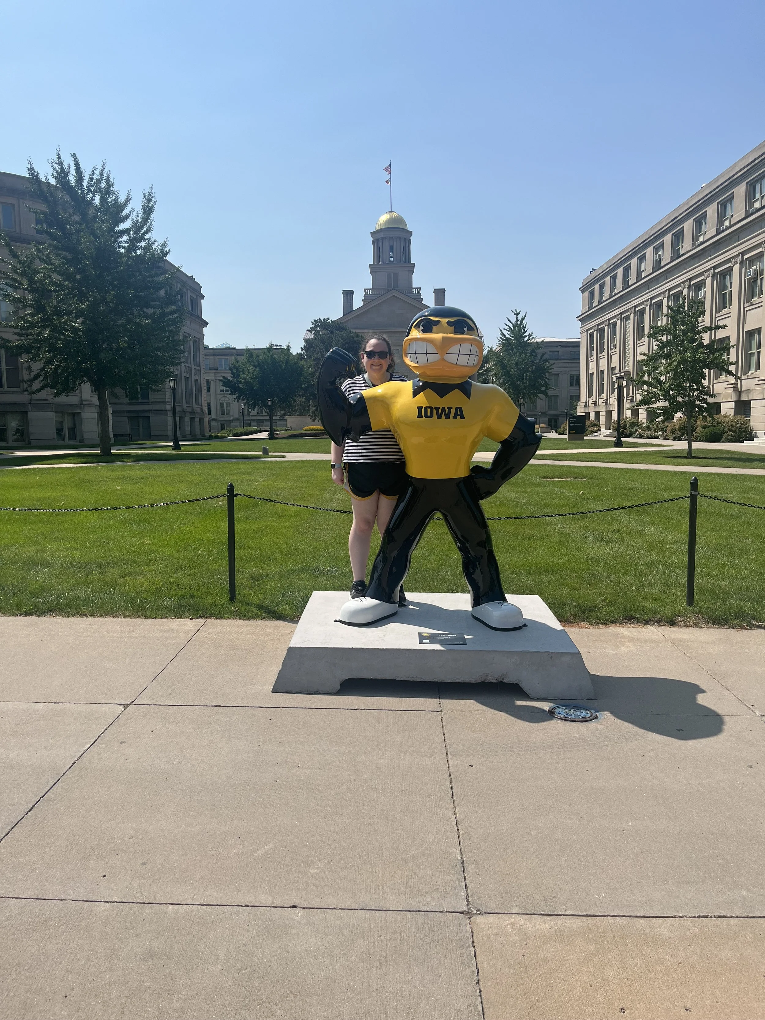 Allison at her alma mater the University of Iowa.jpeg