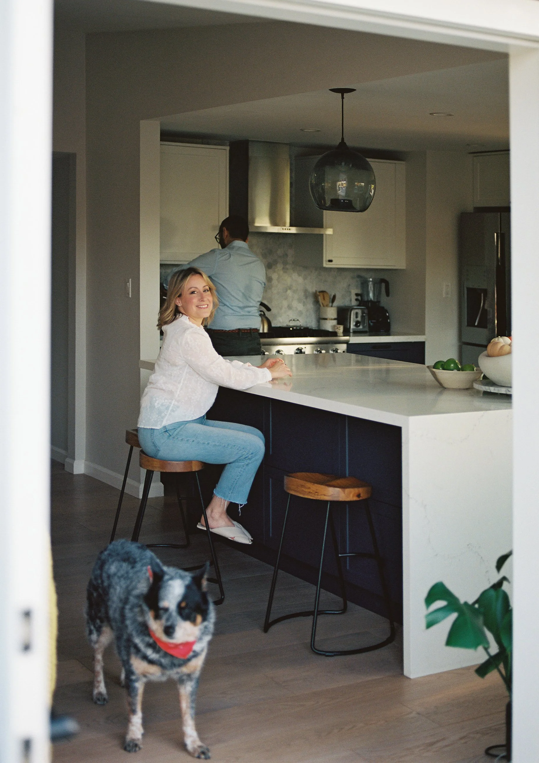 Warris making tea for Lilly in our home.jpg