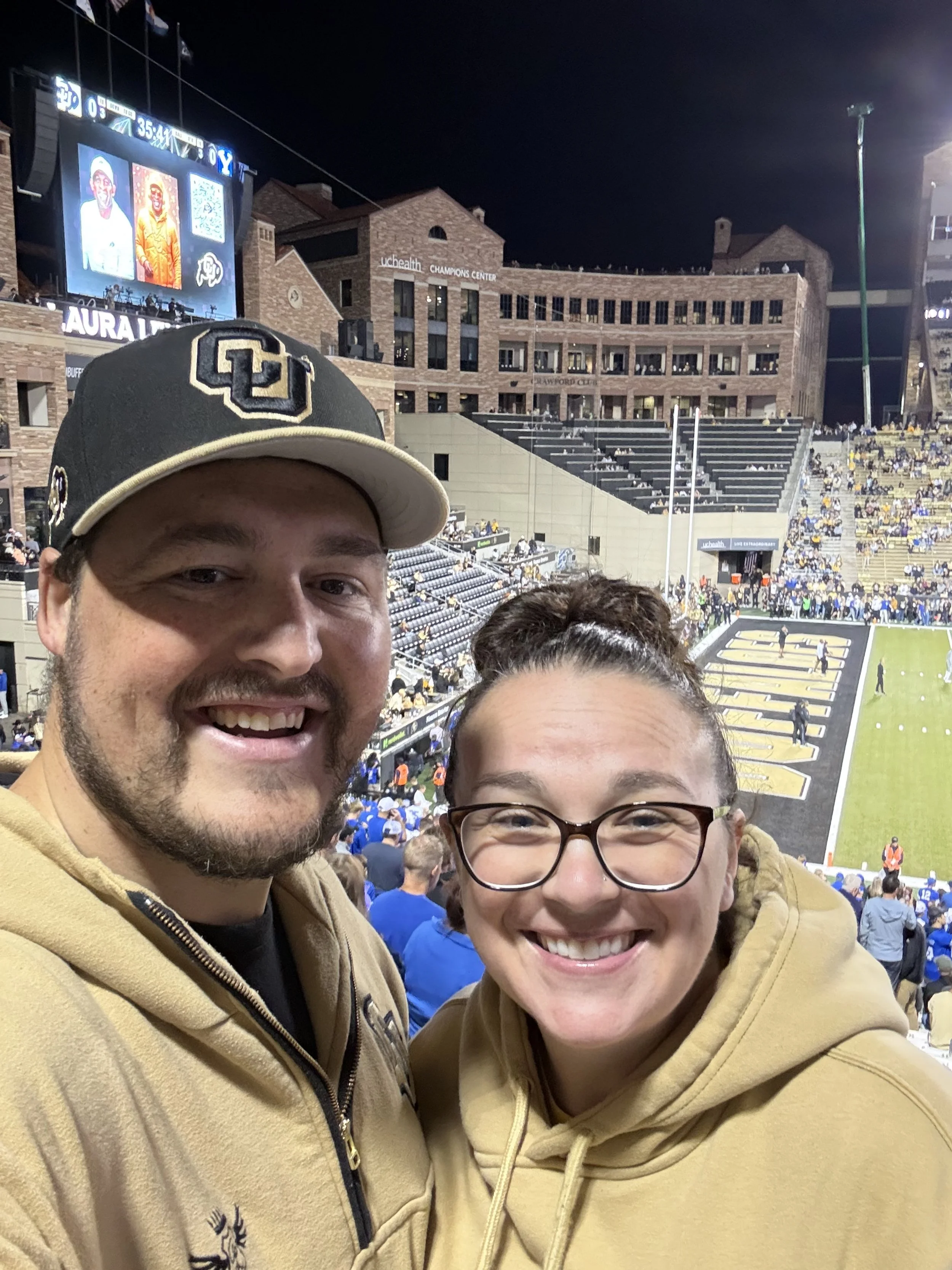 Russ and Angie at the CU Football Game.JPEG
