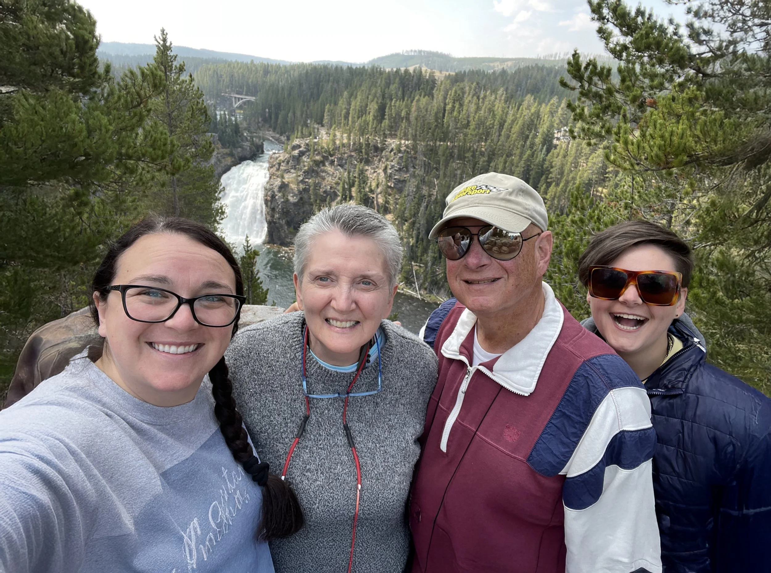 Angie and her family at Yellowstone National Park copy.jpg