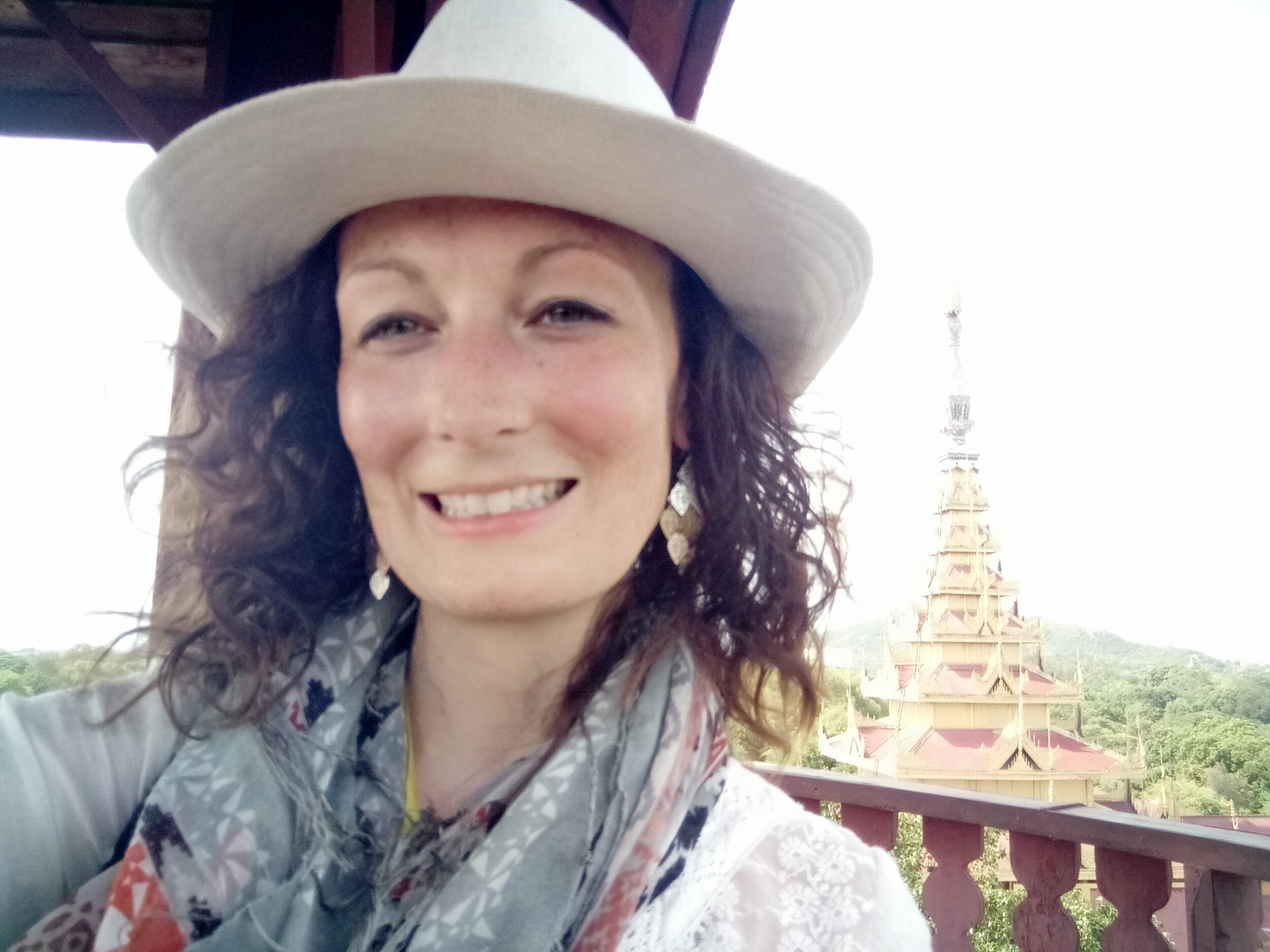 Hiking to the top of a palace in Burma.jpg