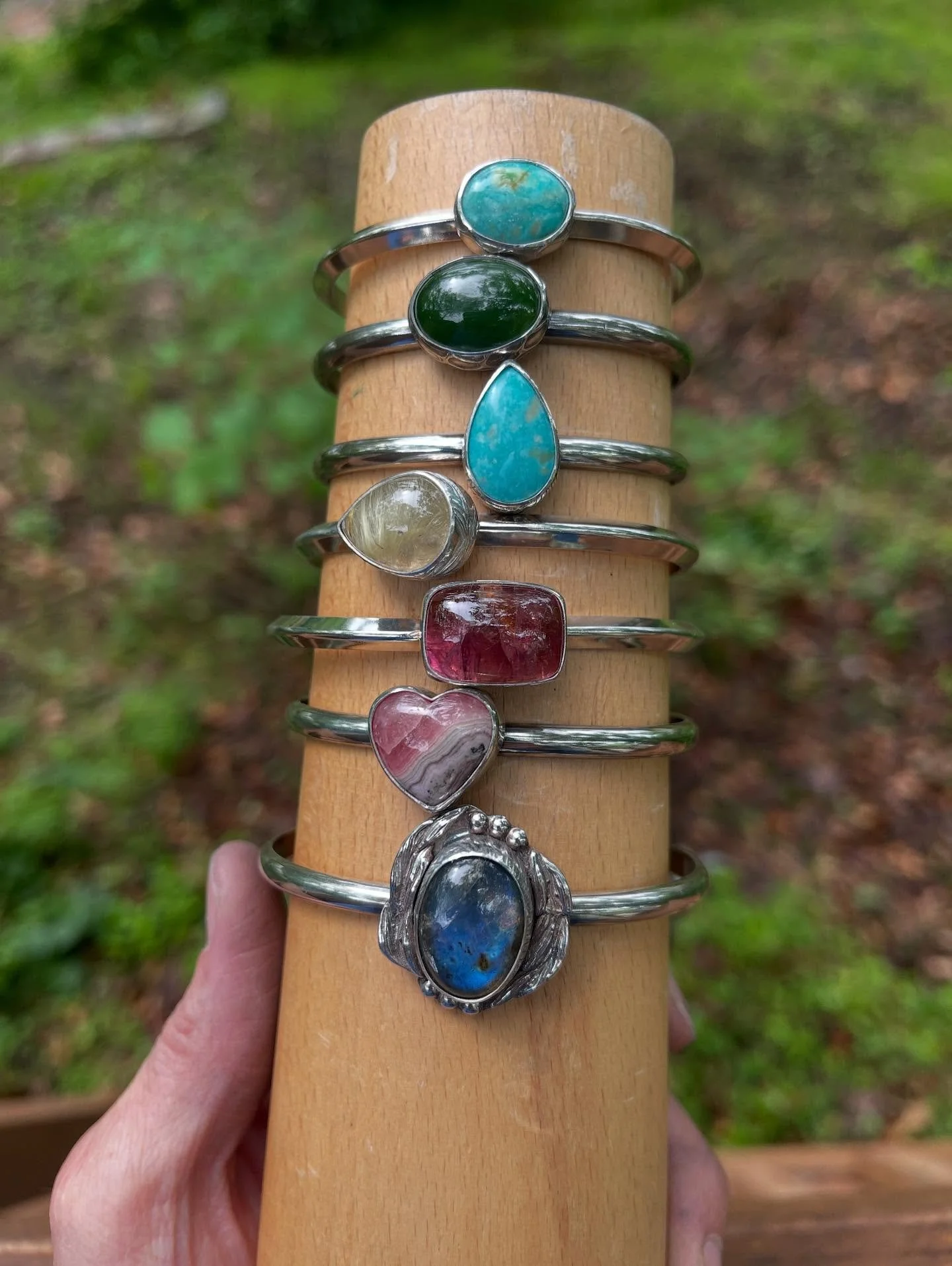 A few new pieces for @artsfestonwalnut in Springfield, Missouri this weekend 💞 Textured bezels and some delicious stones coming your way! 💫 
May 3rd & 4th
Saturday & Sunday 10-5
Historic Walnut Street in Springfield, MO