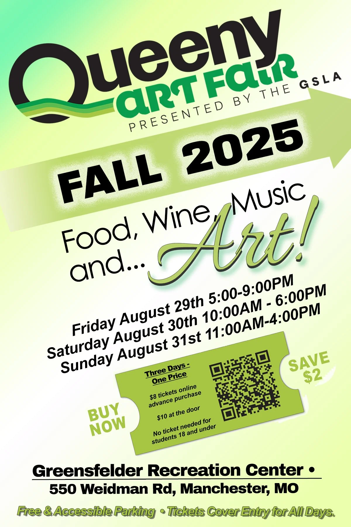 Queeny Art Fair ~ St. Louis | August 29-31, 2025