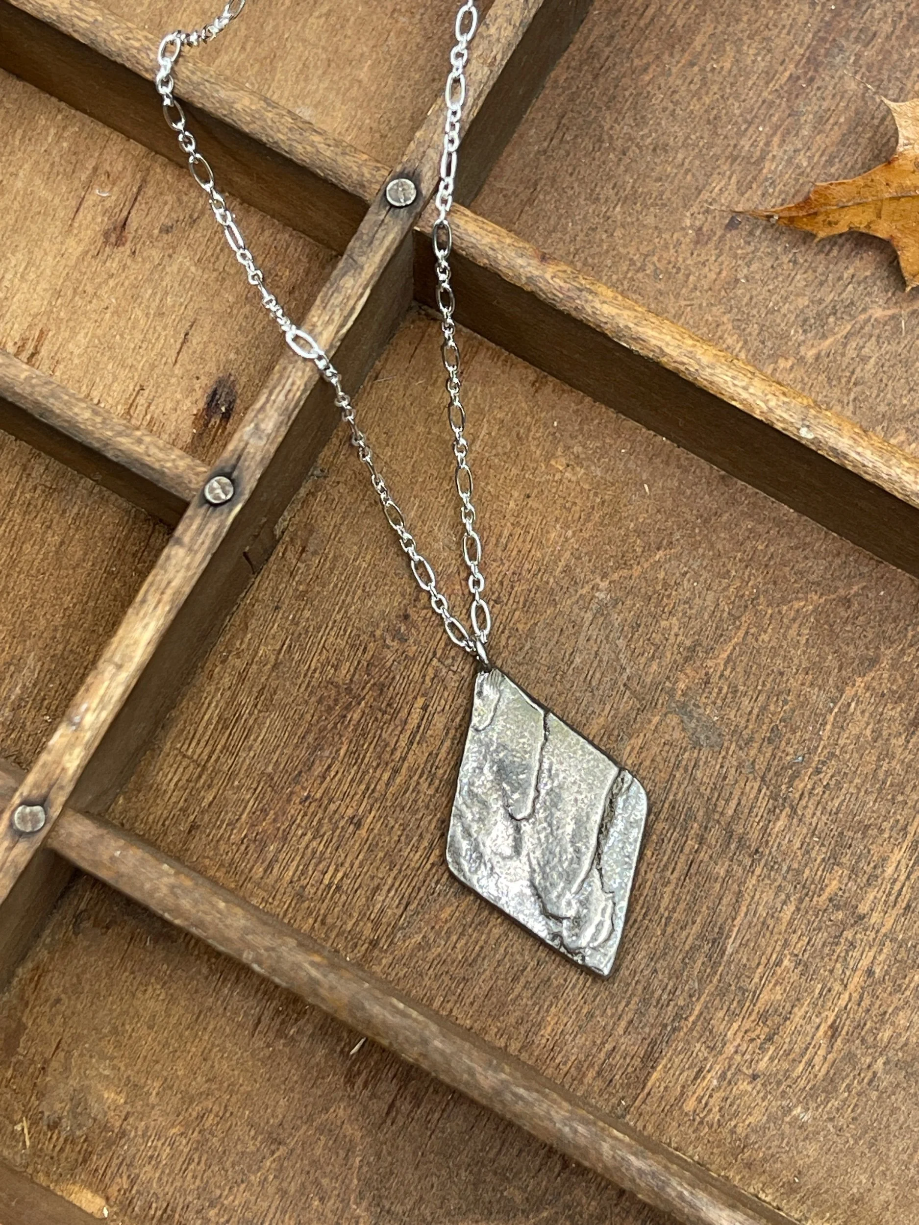 Ready to Ship ~ Sandstone 18" Necklace - Silver, Bronze, or Copper