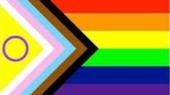 lgbtqia flag symbolizing queer affirming practices.